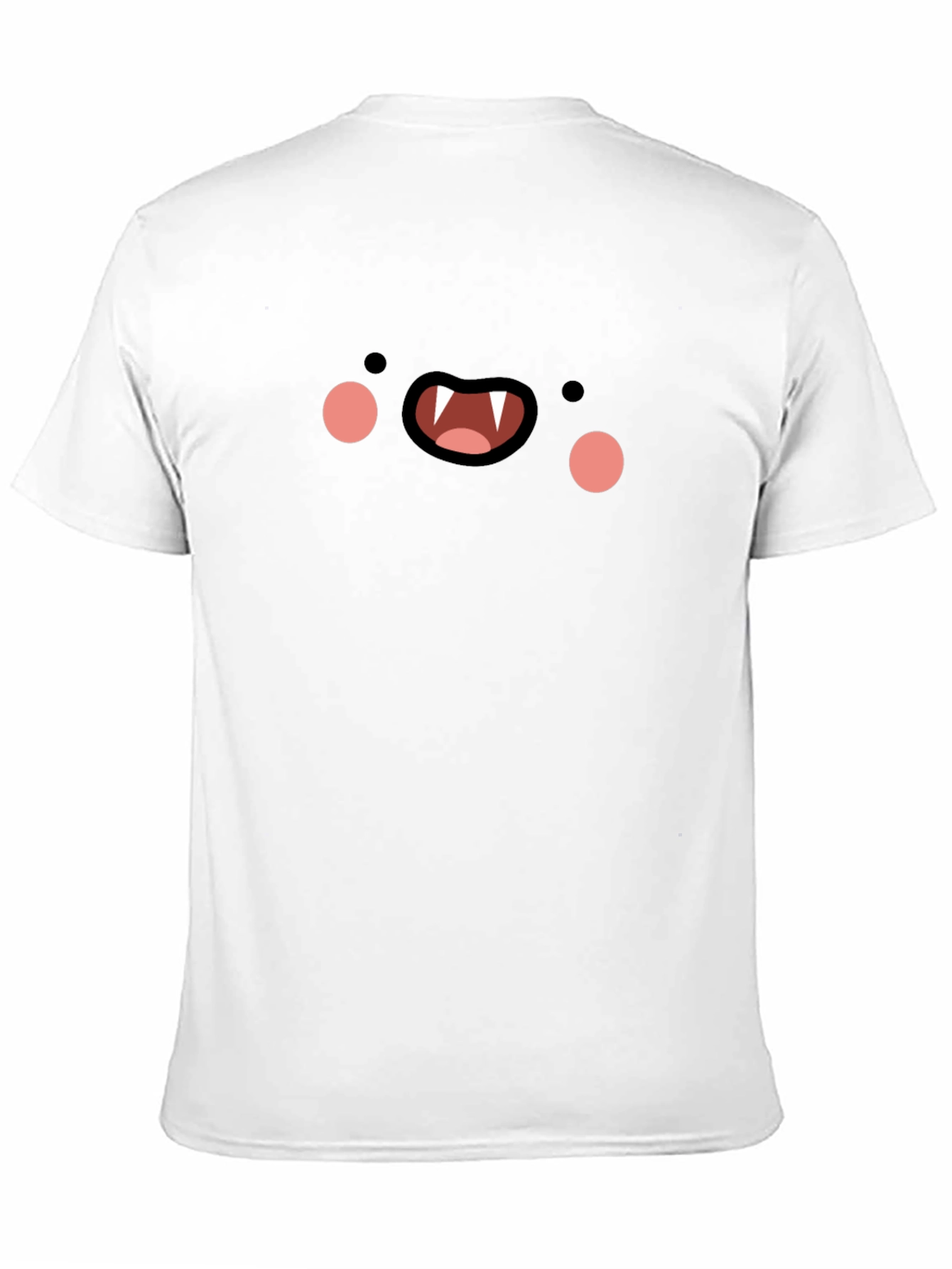 Black Cartoon Vampire Face T-Shirt