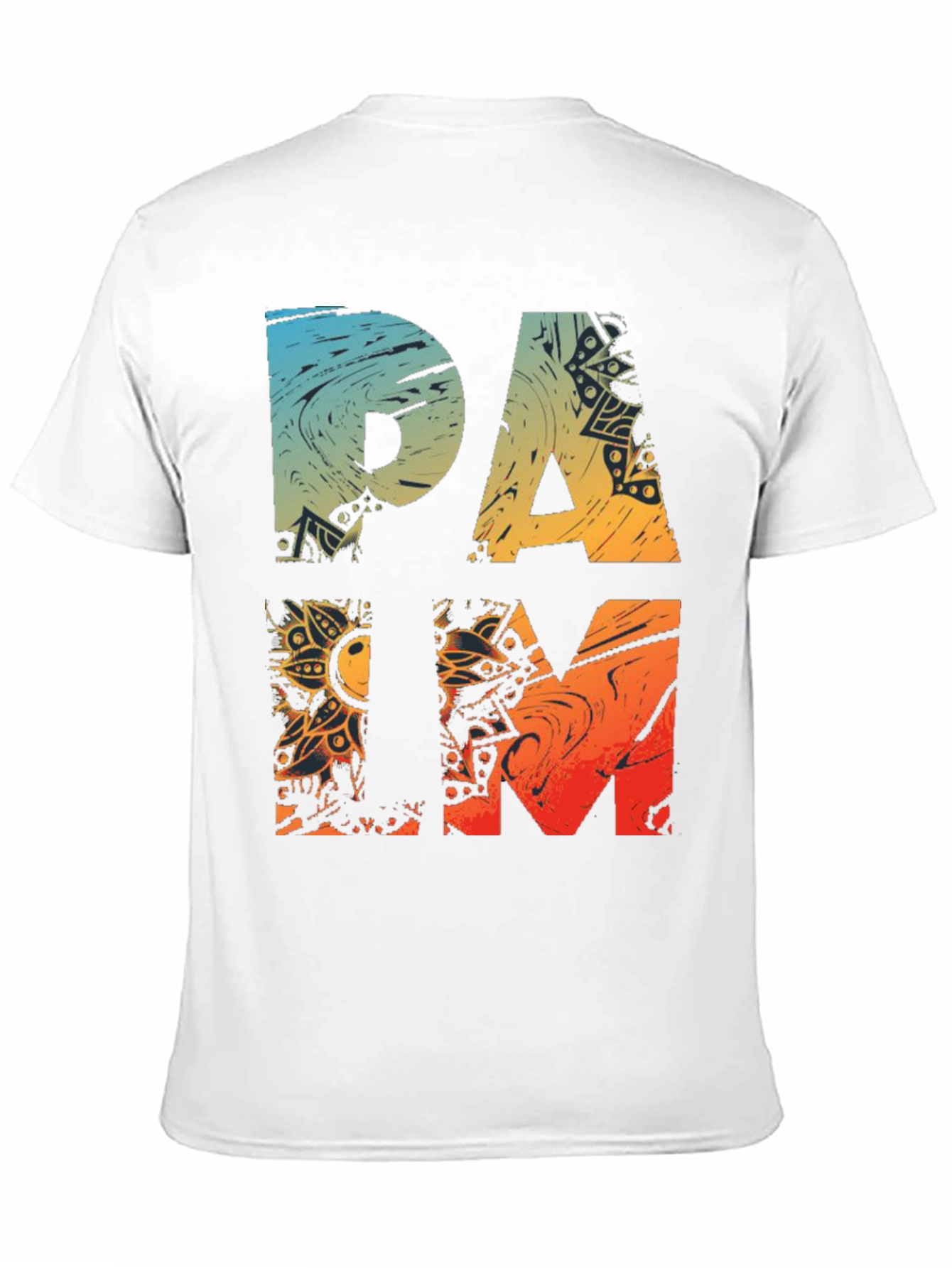 Palm Graphic Tee - Cool Mens Black T-Shirt