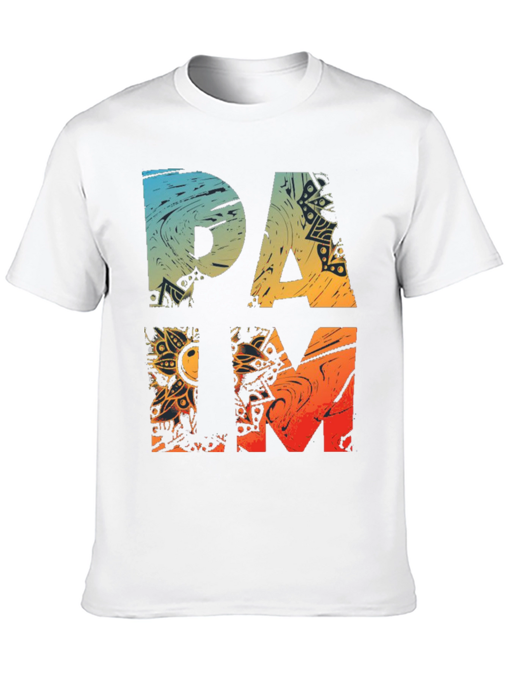 Palm Graphic Tee - Cool Mens Black T-Shirt