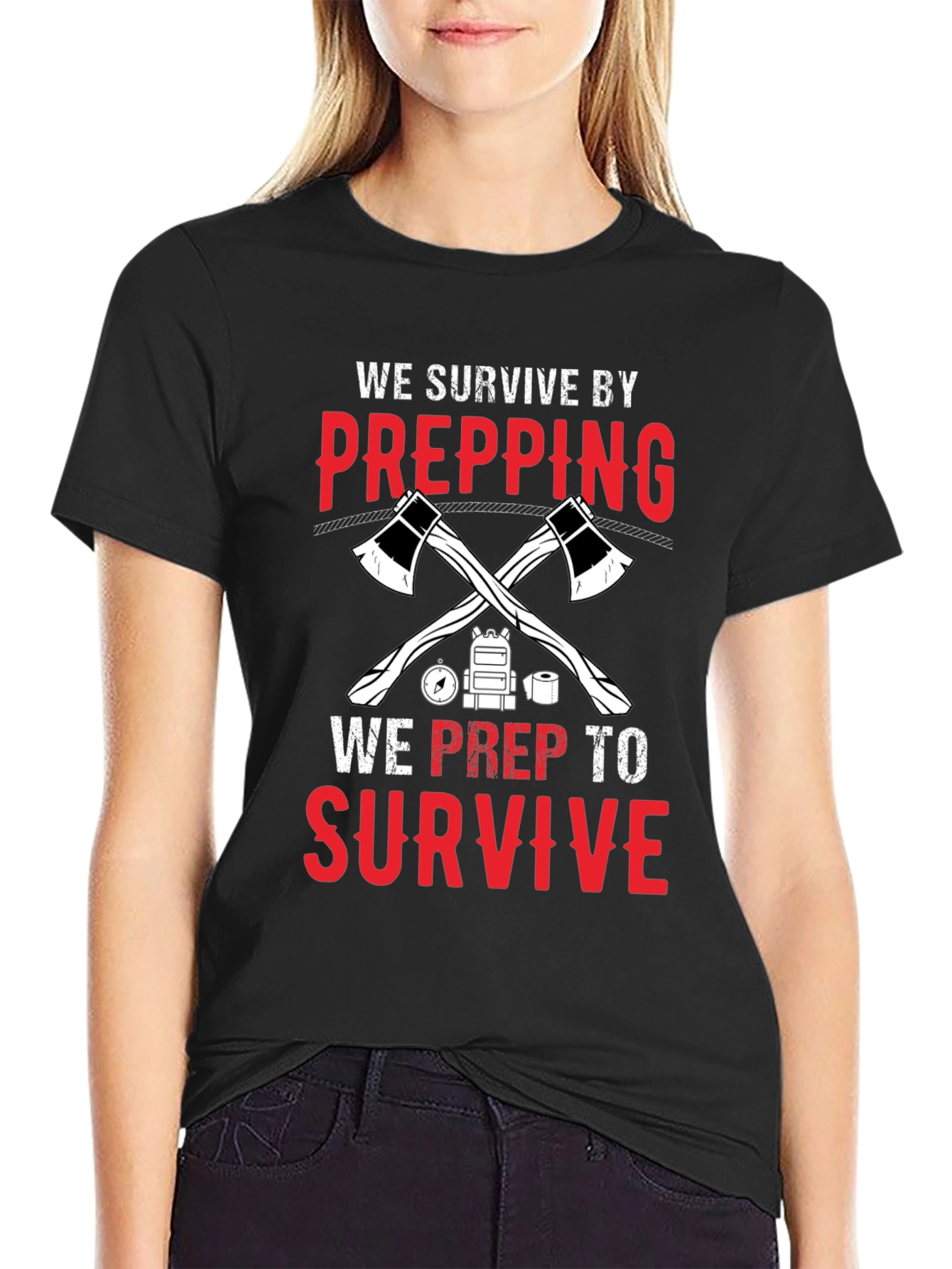 Prepping Survival Graphic T-Shirt