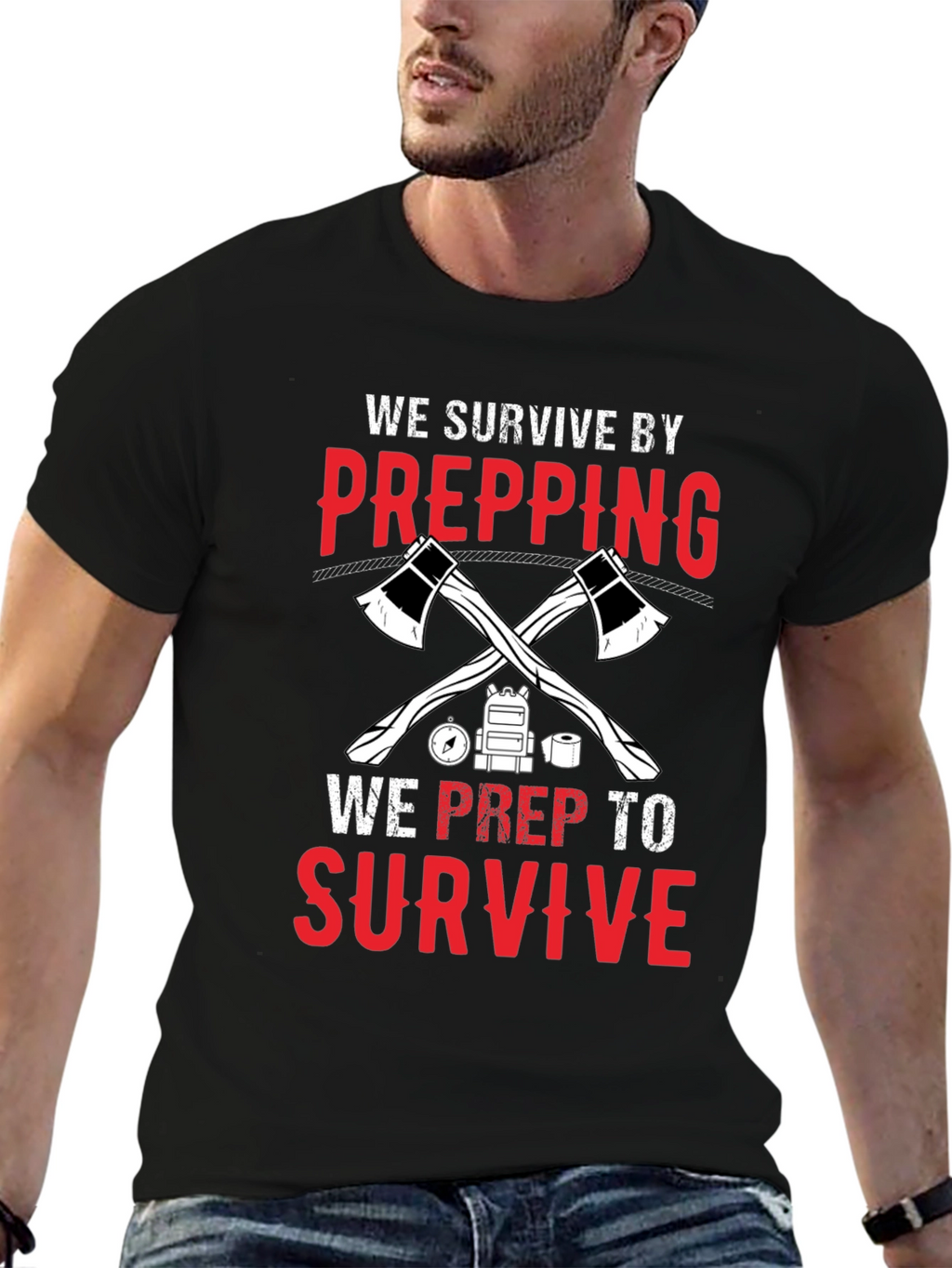 Prepping Survival Graphic T-Shirt