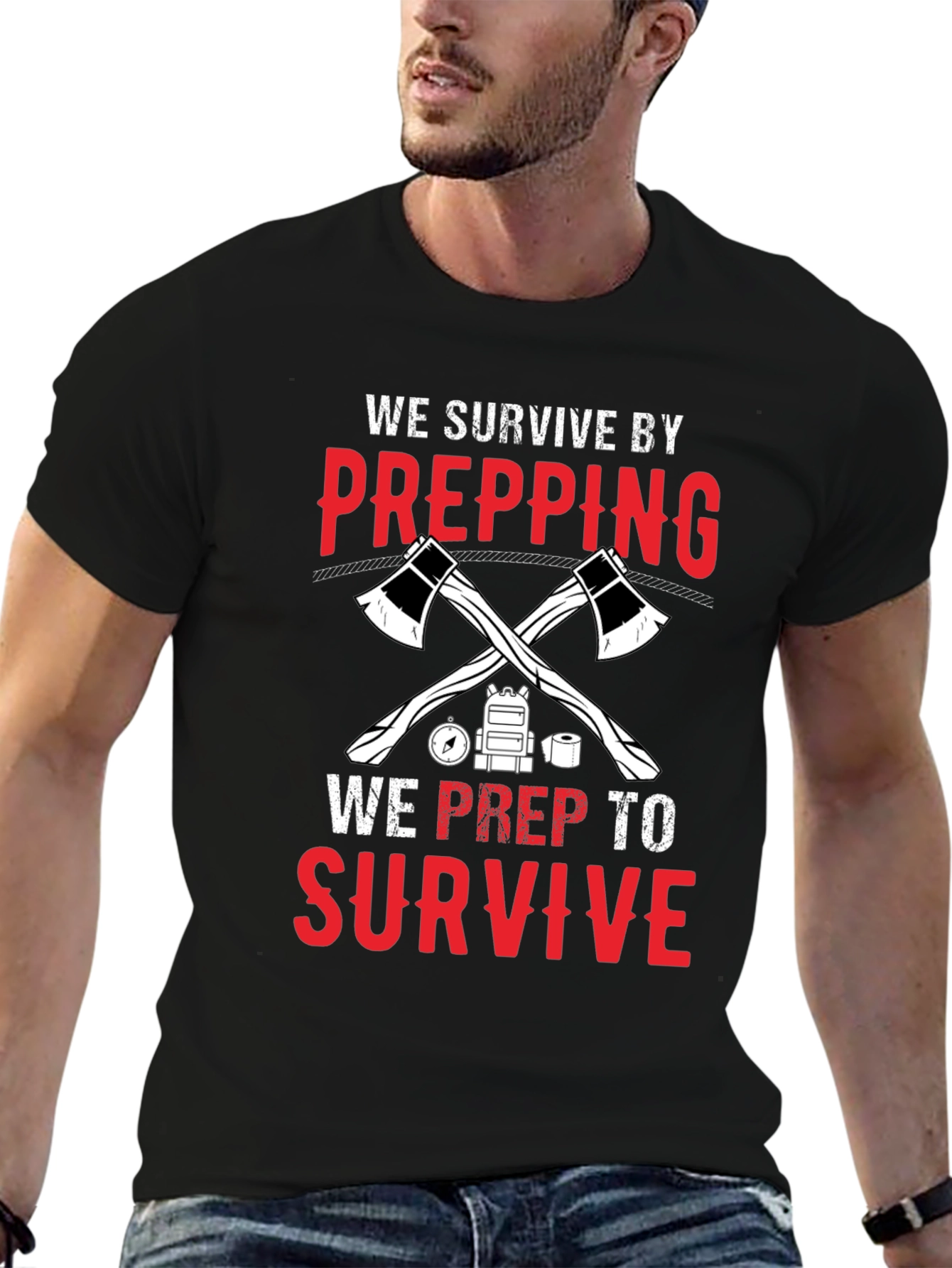 Prepping Survival Graphic T-Shirt