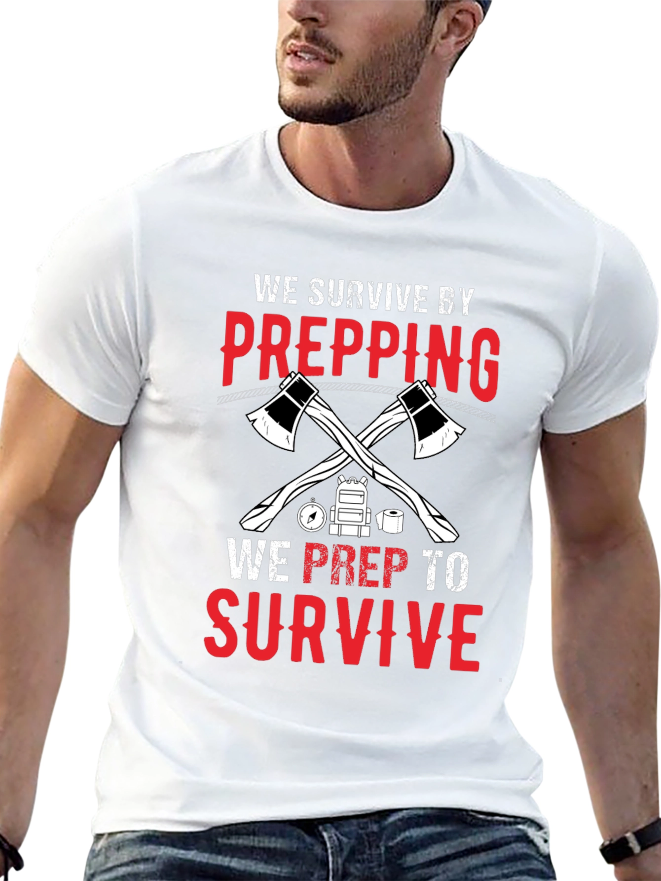 Prepping Survival Graphic T-Shirt