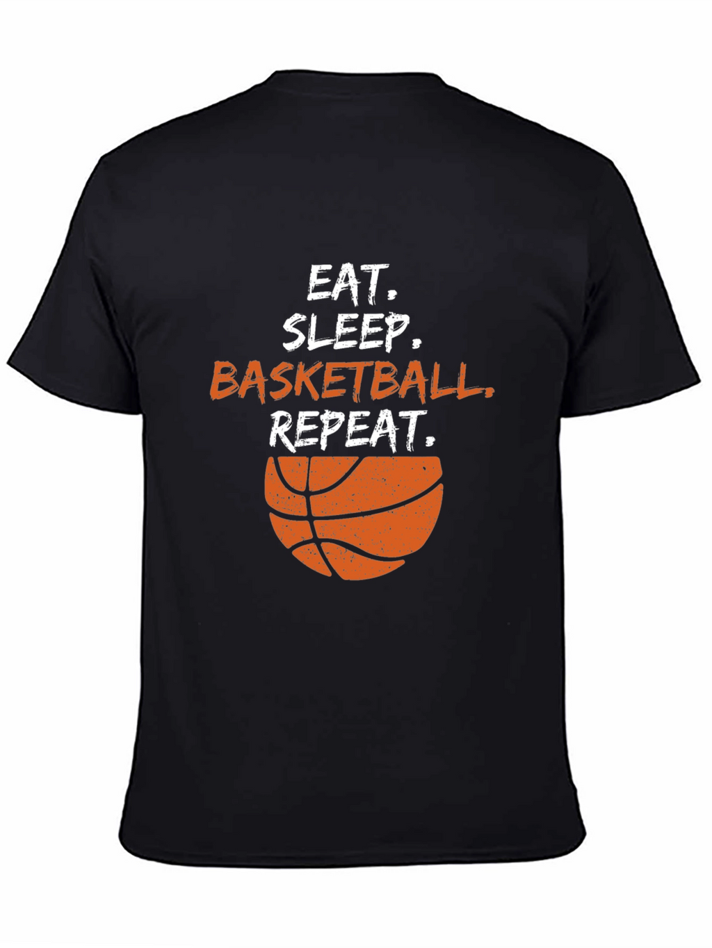 Eat Sleep Basketball Repeat Black T-Shirt