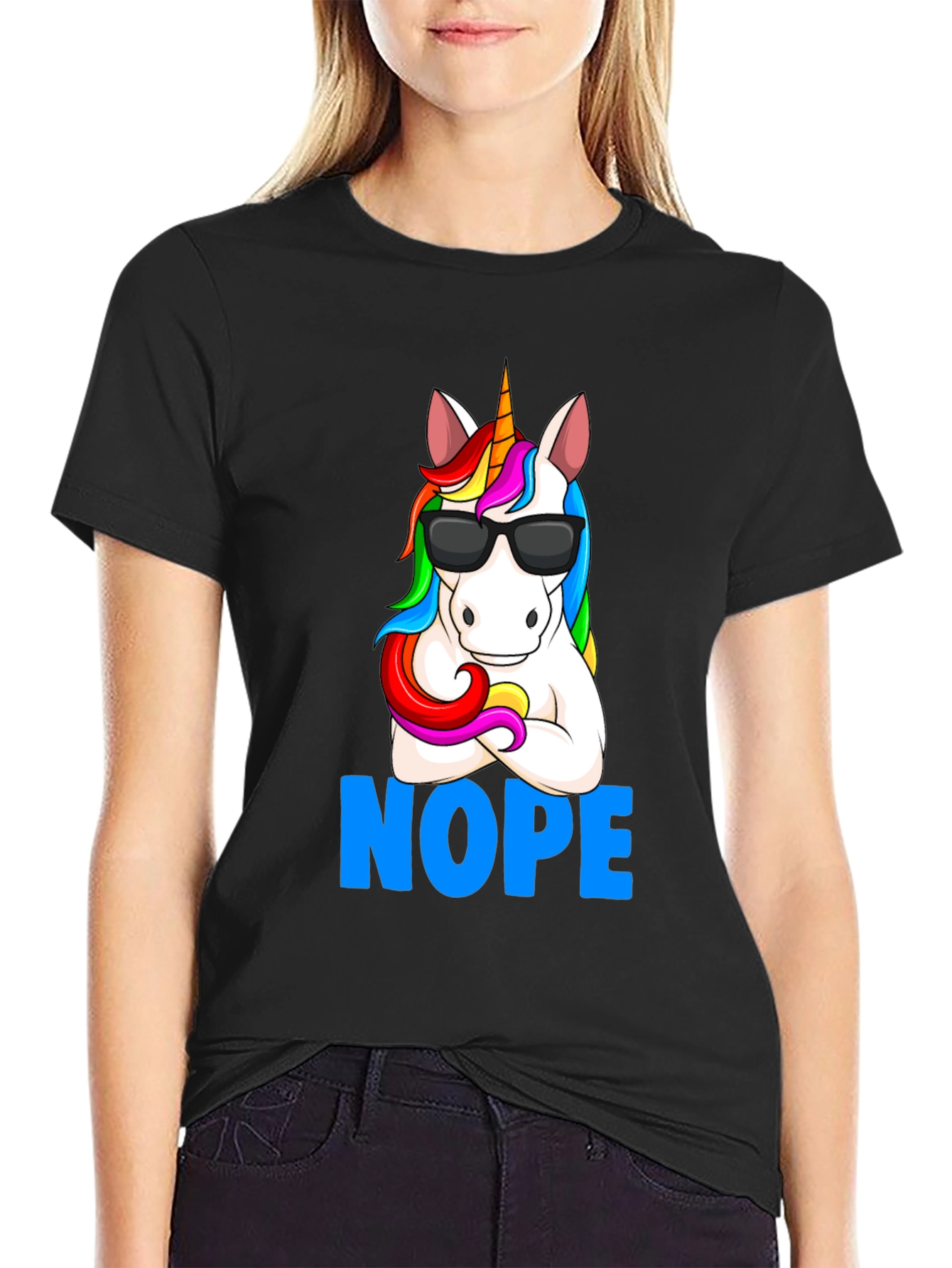 Unicorn NOPE T-Shirt - Funny Graphic Tee