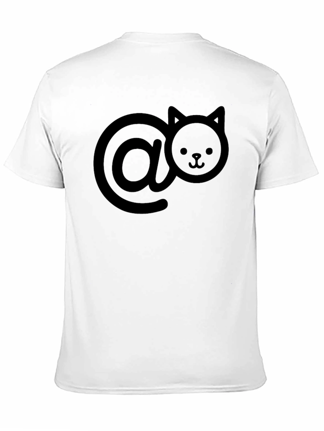 Cool Cat-At Sign Black T-Shirt