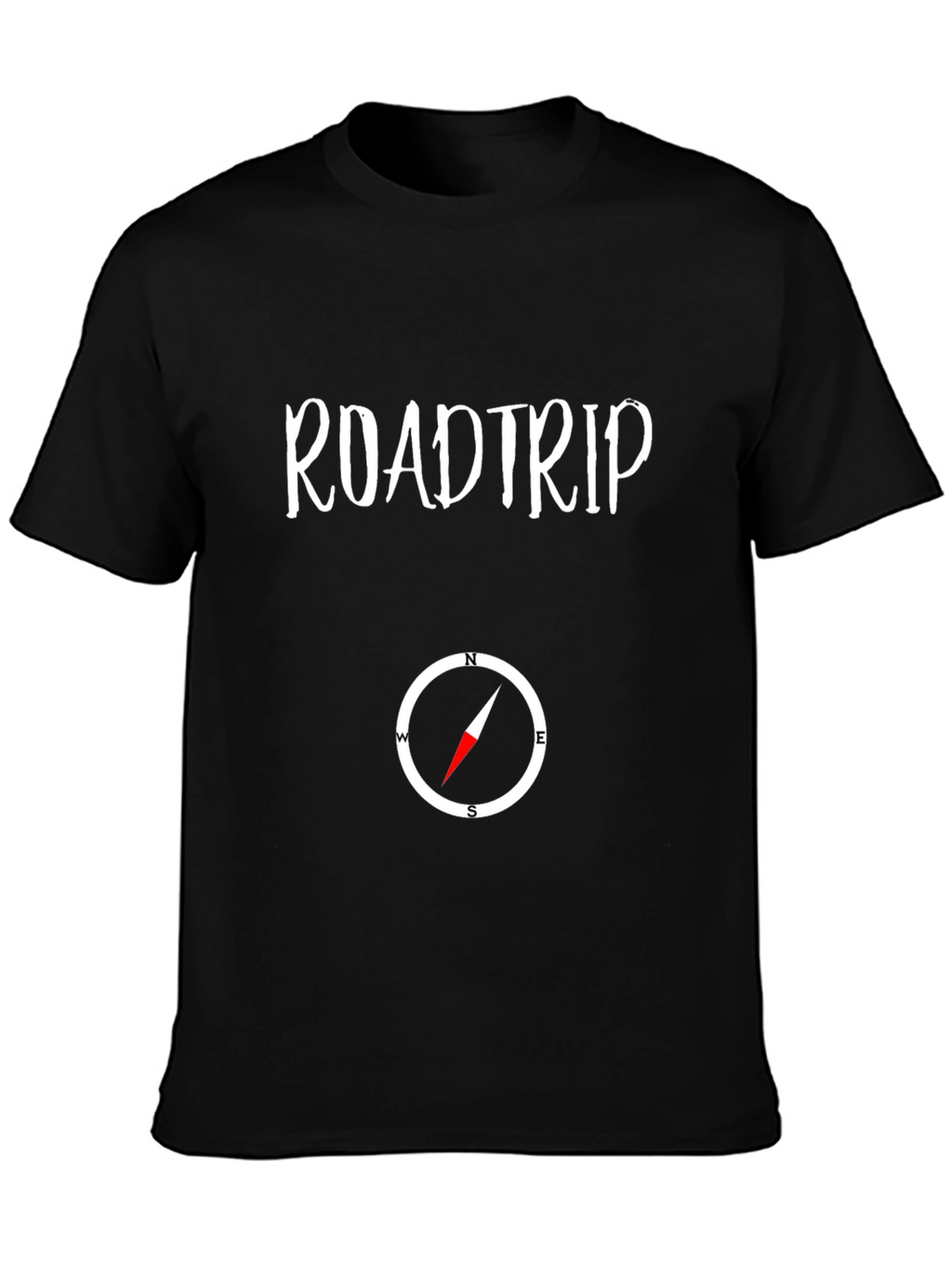 Roadtrip Compass Graphic T-Shirt - Black