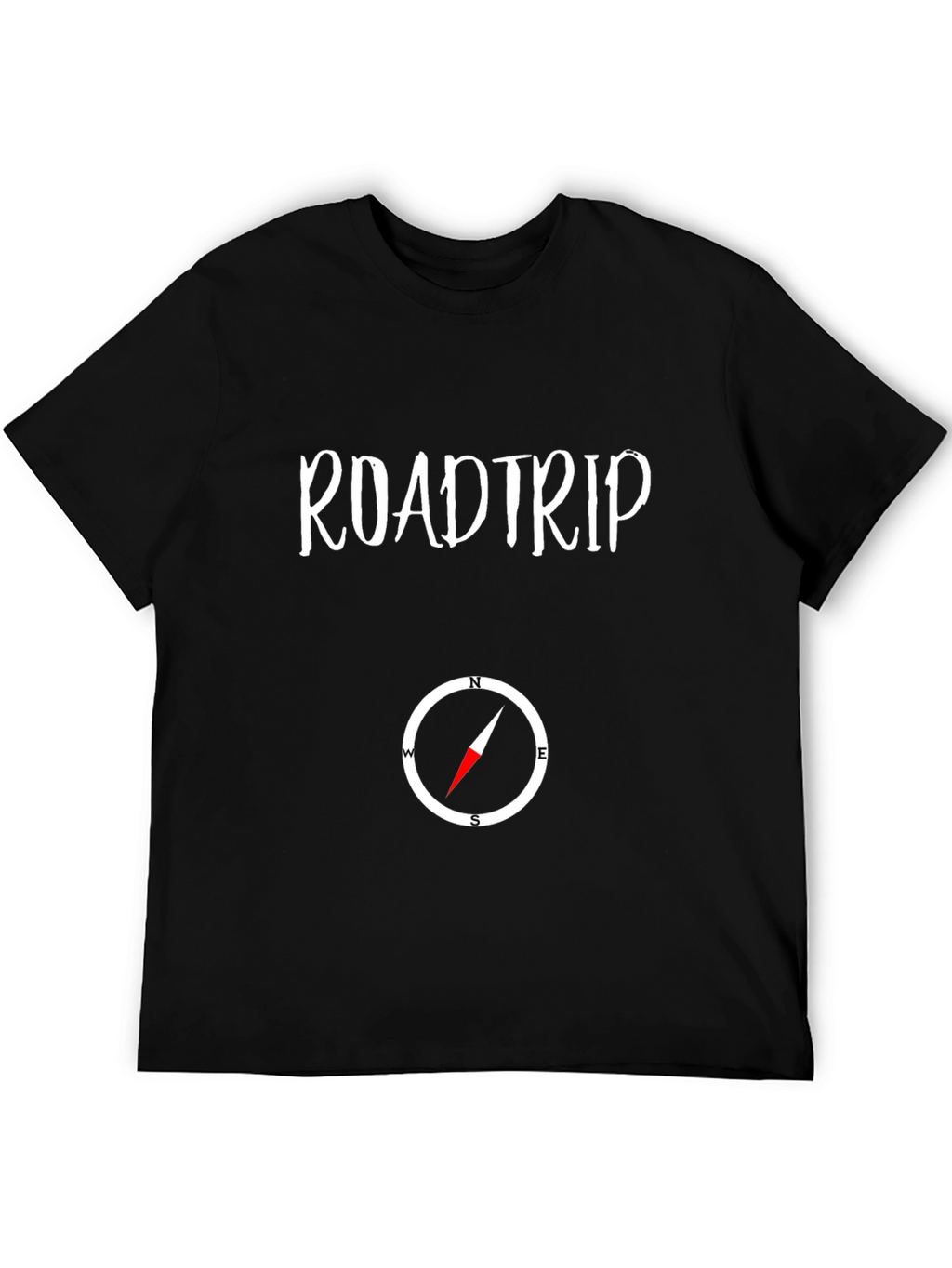 Roadtrip Compass Graphic T-Shirt - Black