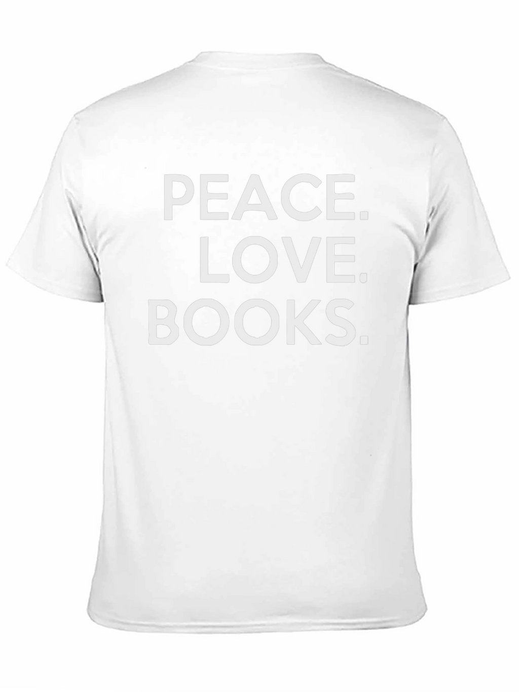 Peace Love Books Graphic T-Shirt - Black
