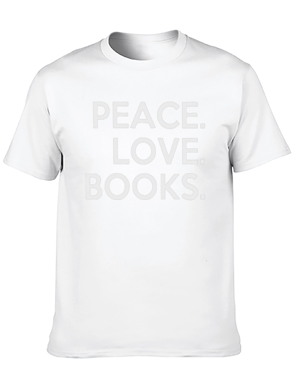 Peace Love Books Graphic T-Shirt - Black