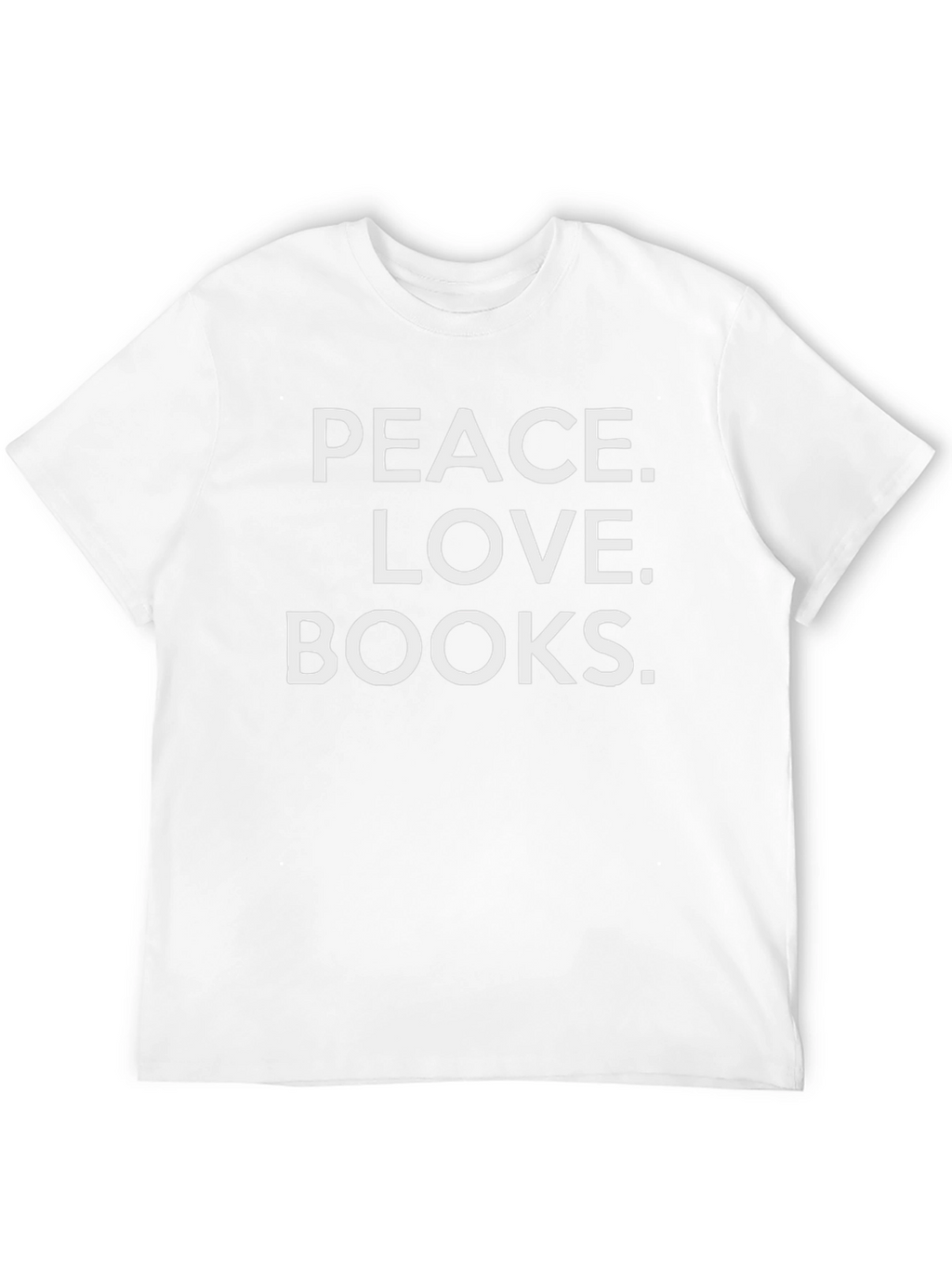 Peace Love Books Graphic T-Shirt - Black