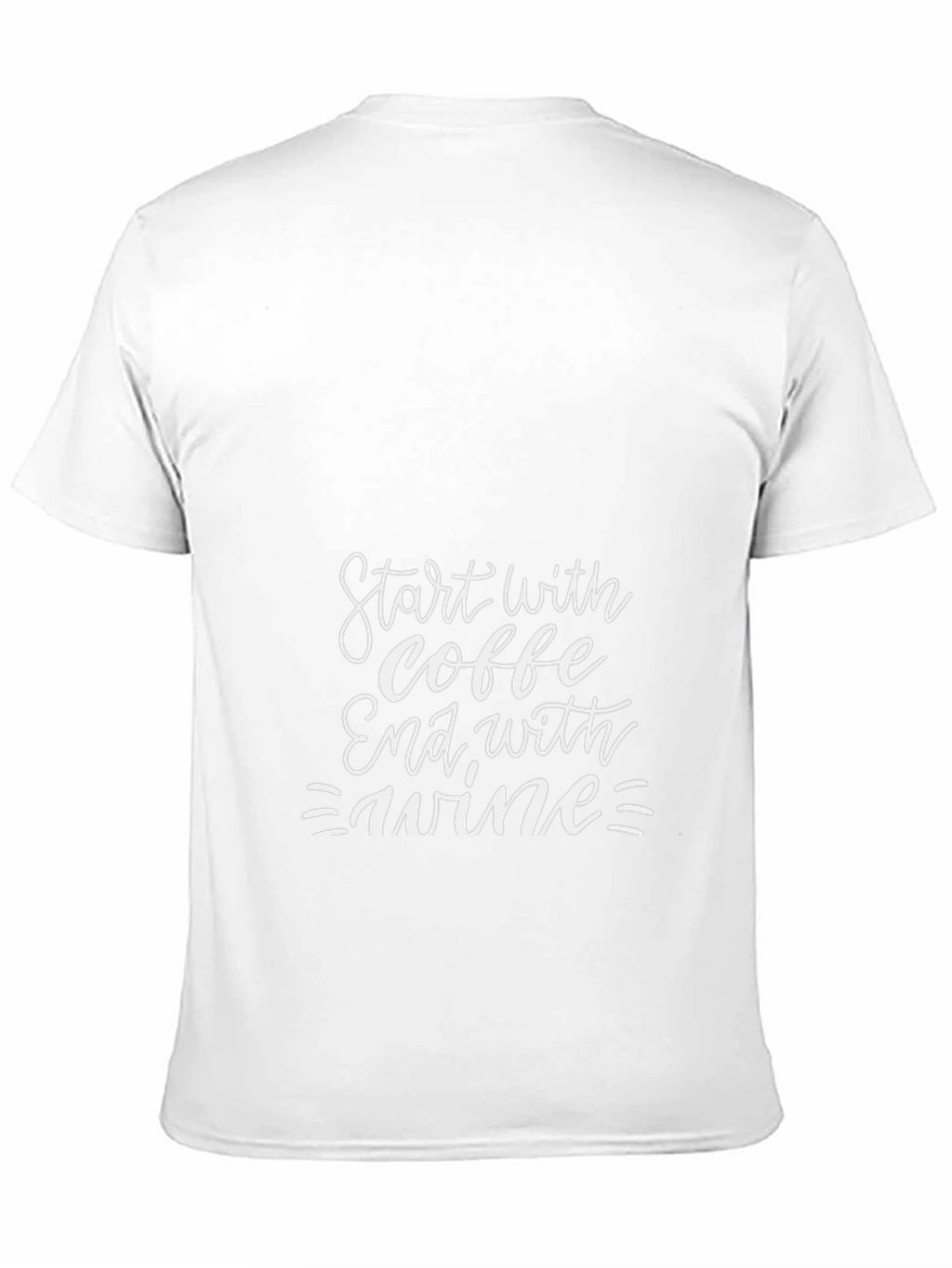 Coffee Then Wine Graphic T-Shirt
