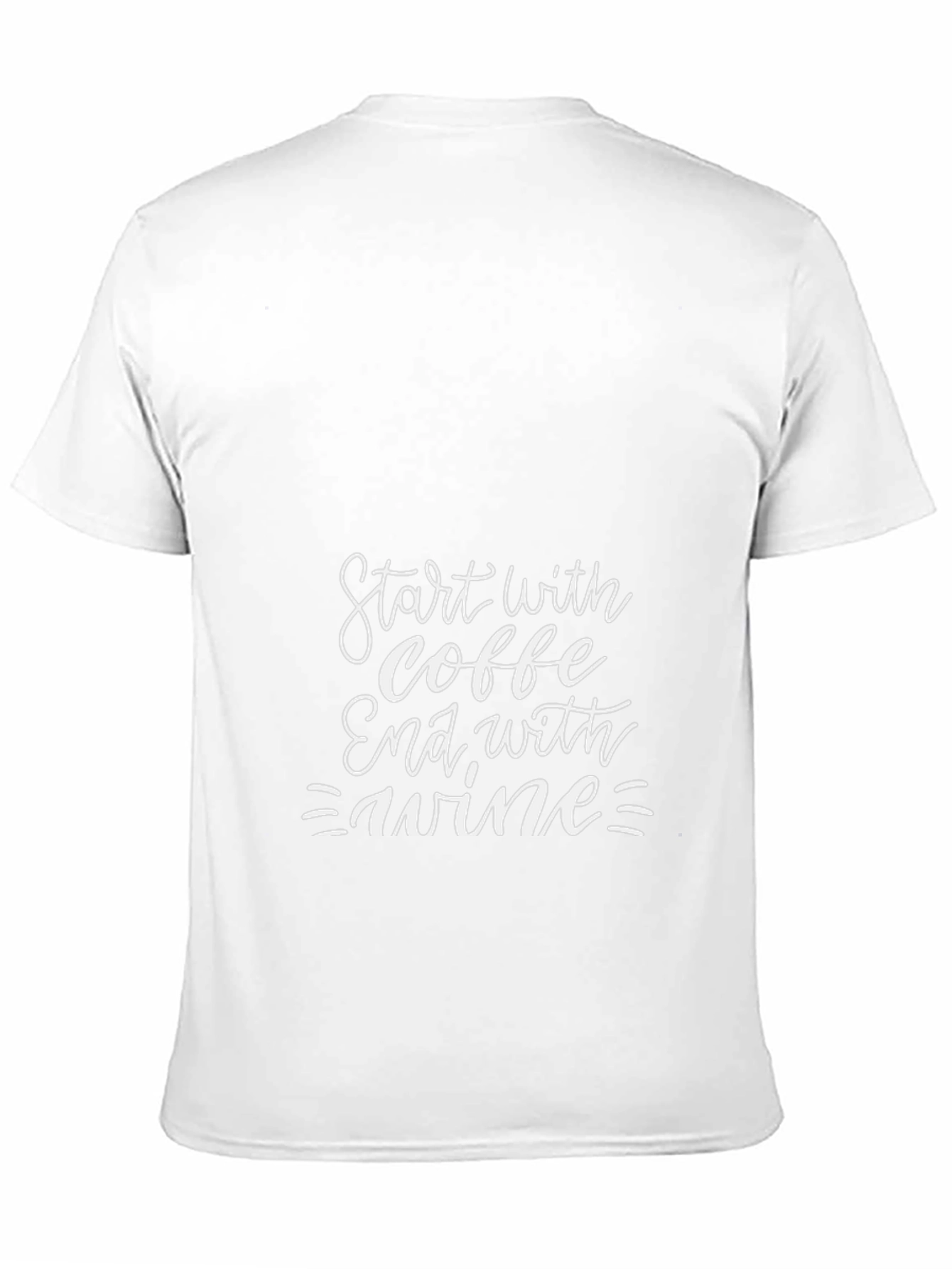 Coffee Then Wine Graphic T-Shirt
