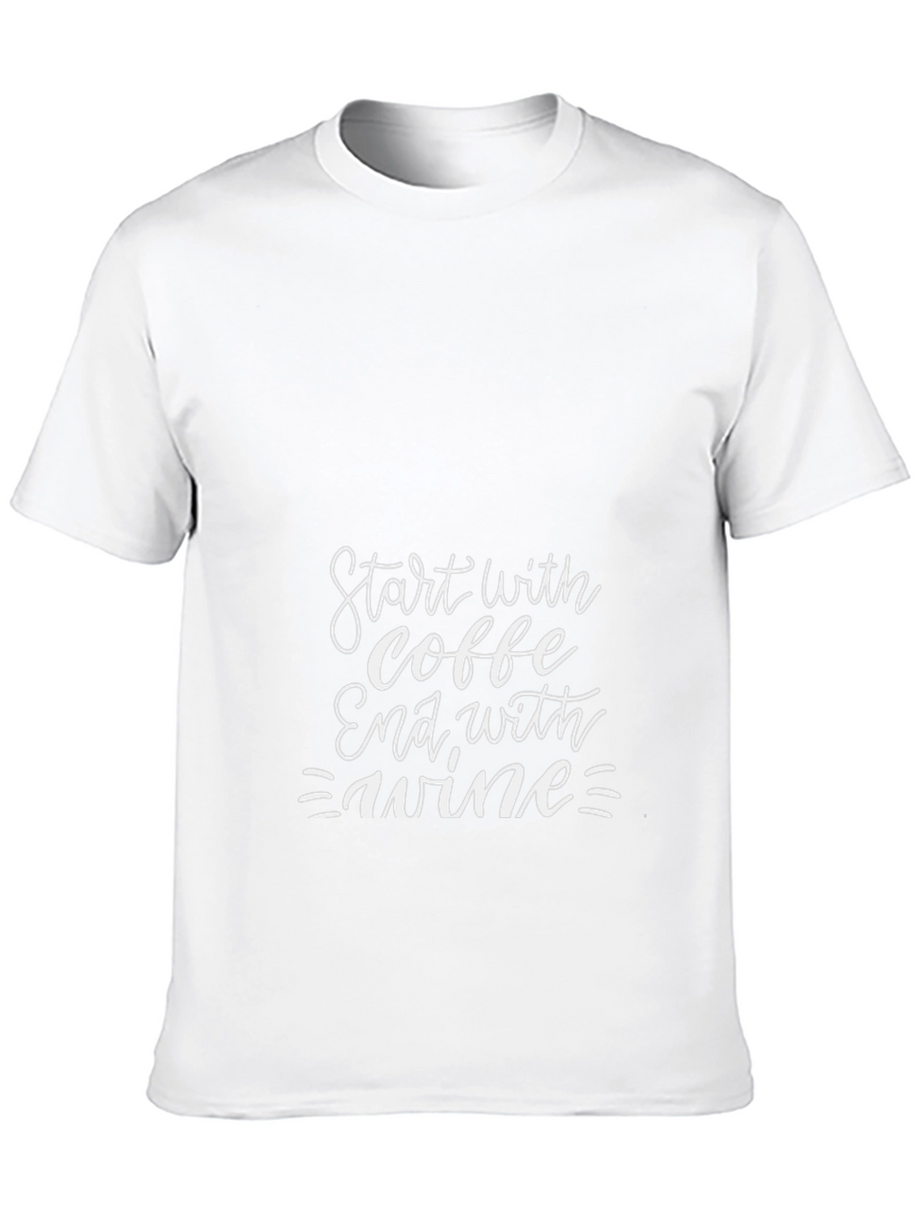 Coffee Then Wine Graphic T-Shirt
