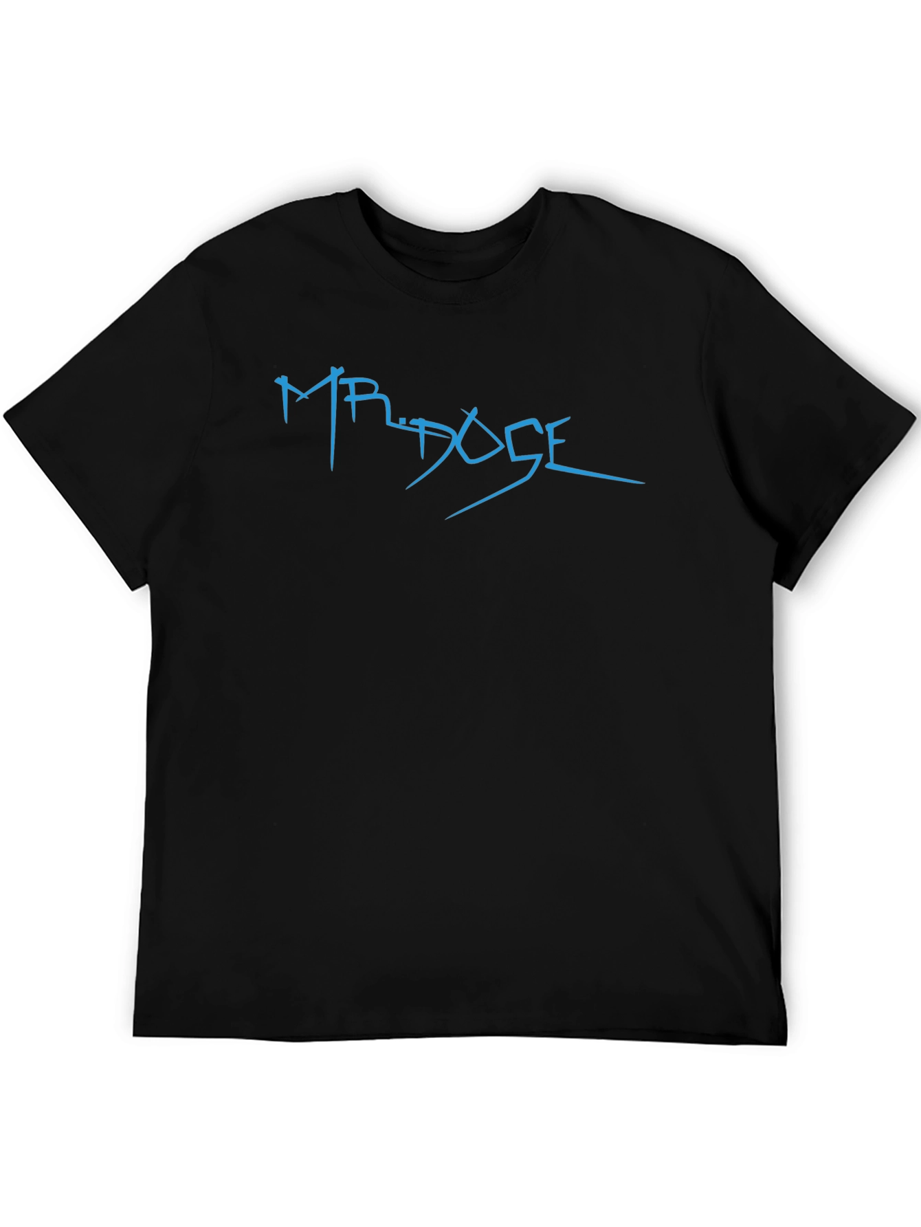MR. DOSE Graphic Black T-Shirt - Stylish Casual Wear
