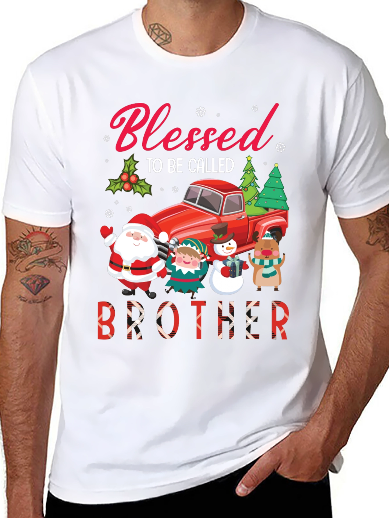 Blessed Brother Christmas Holiday T-Shirt