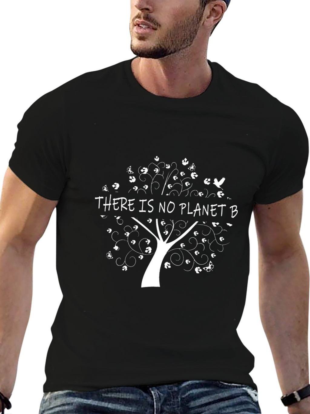Eco-Conscious No Planet B Black T-Shirt