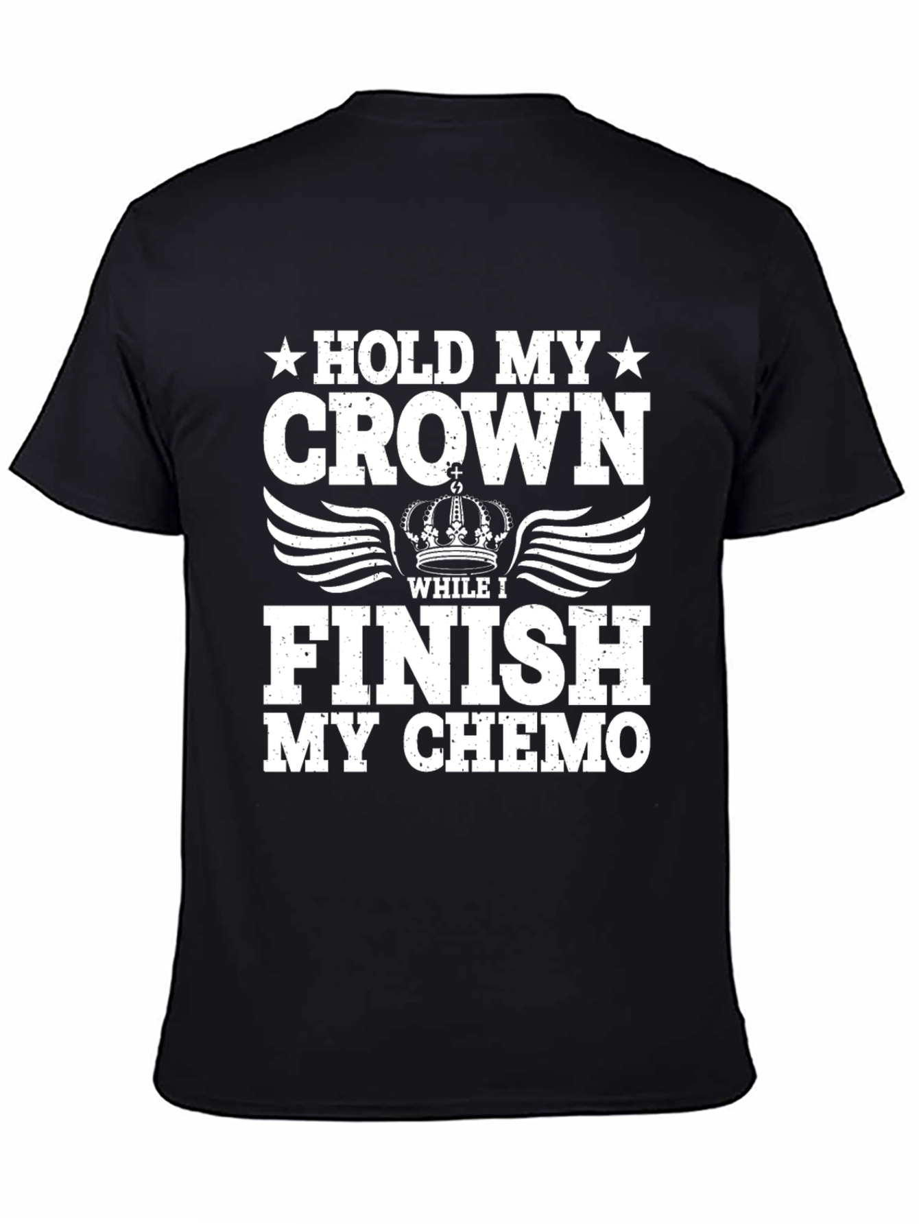 Hold My Crown Chemo T-Shirt - Cancer Support