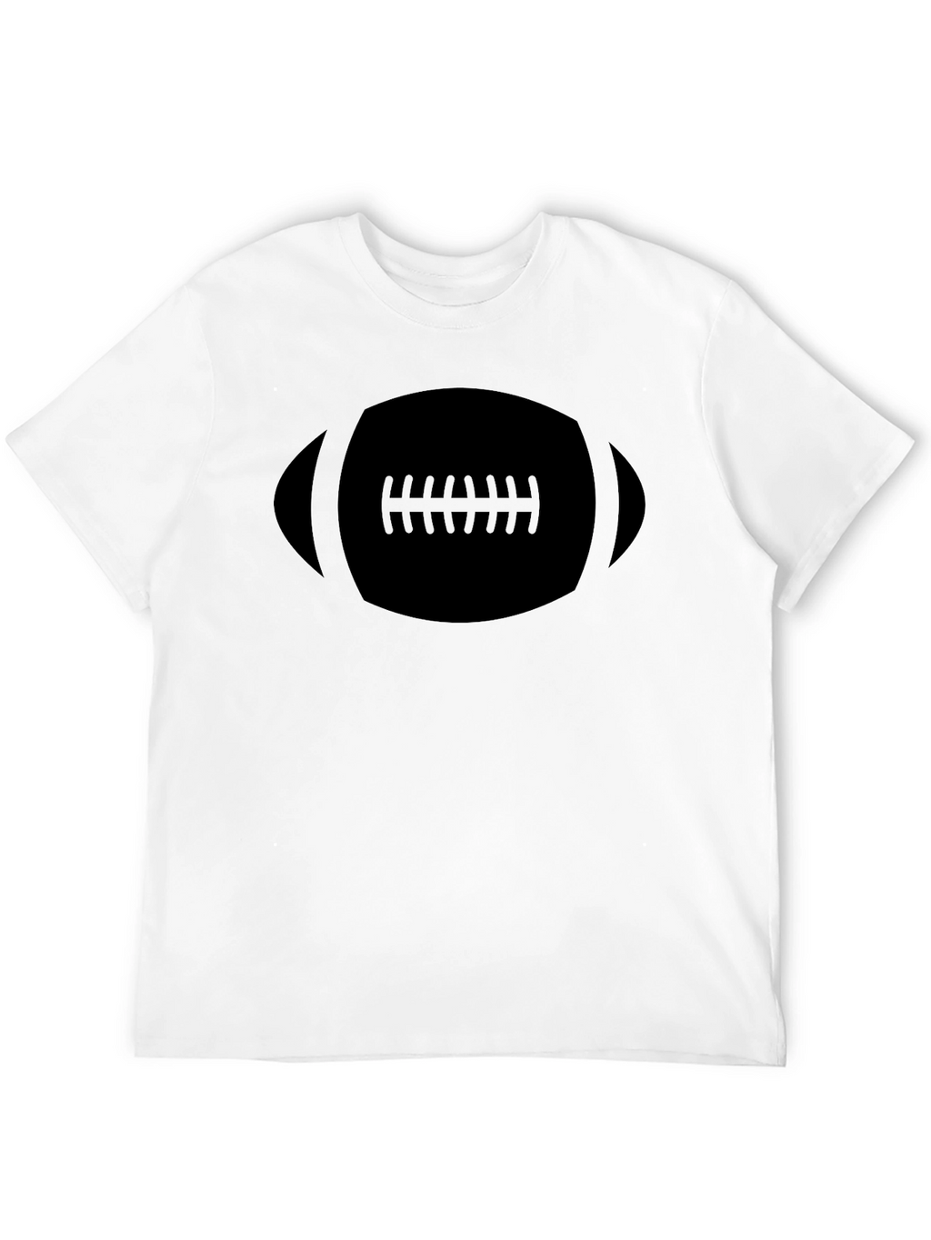 Black Football Graphic Tee - Casual Style