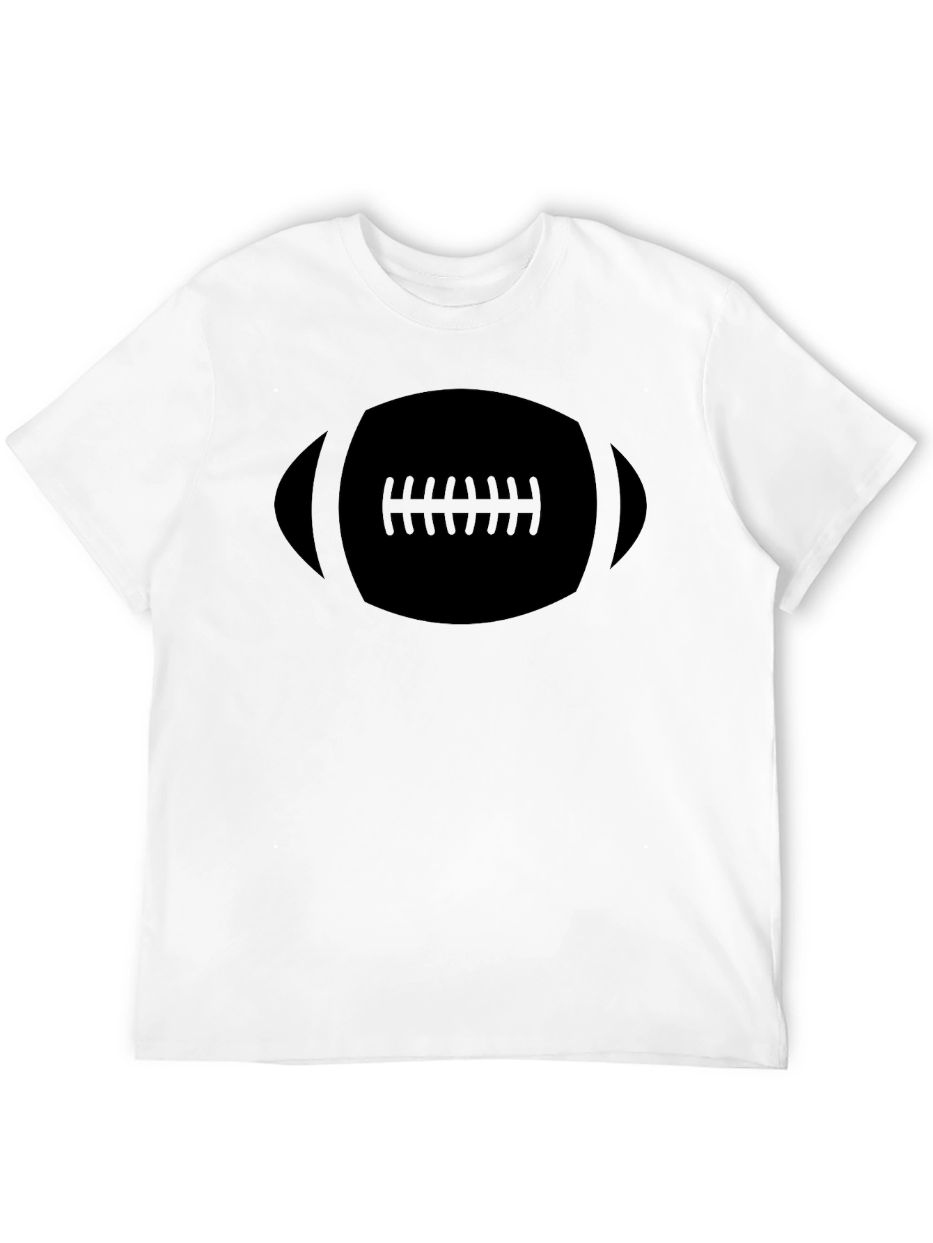 Black Football Graphic Tee - Casual Style