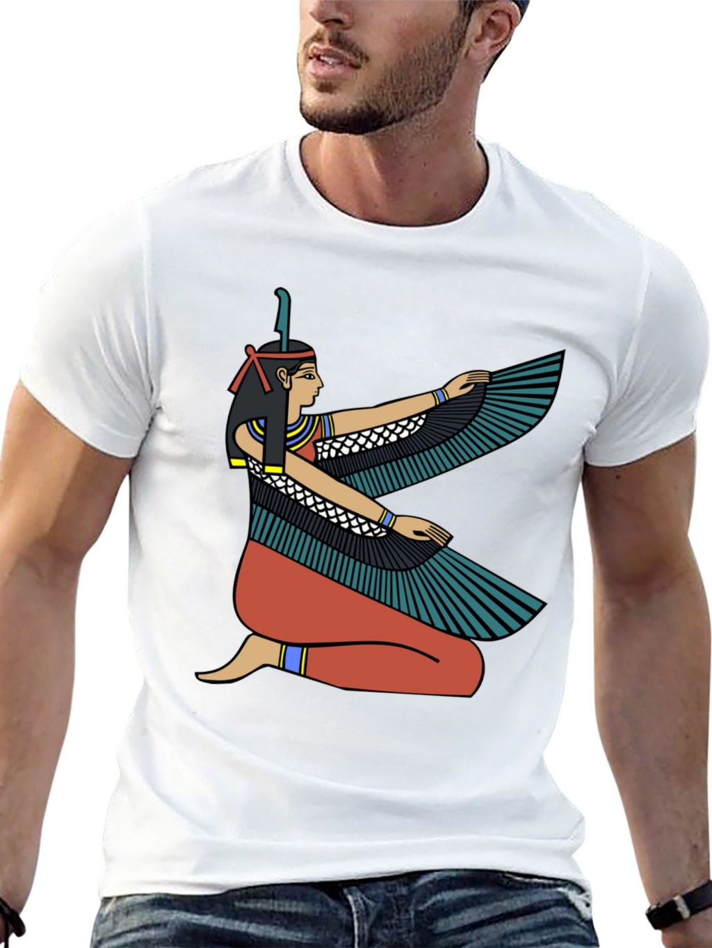 Egyptian Goddess Winged Isis Graphic T-Shirt