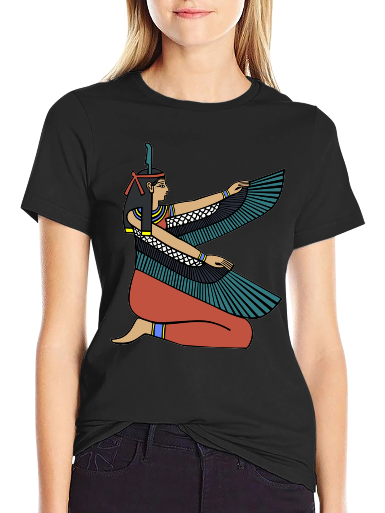 Egyptian Goddess Winged Isis Graphic T-Shirt