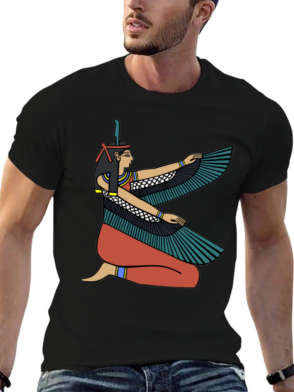 Egyptian Goddess Winged Isis Graphic T-Shirt