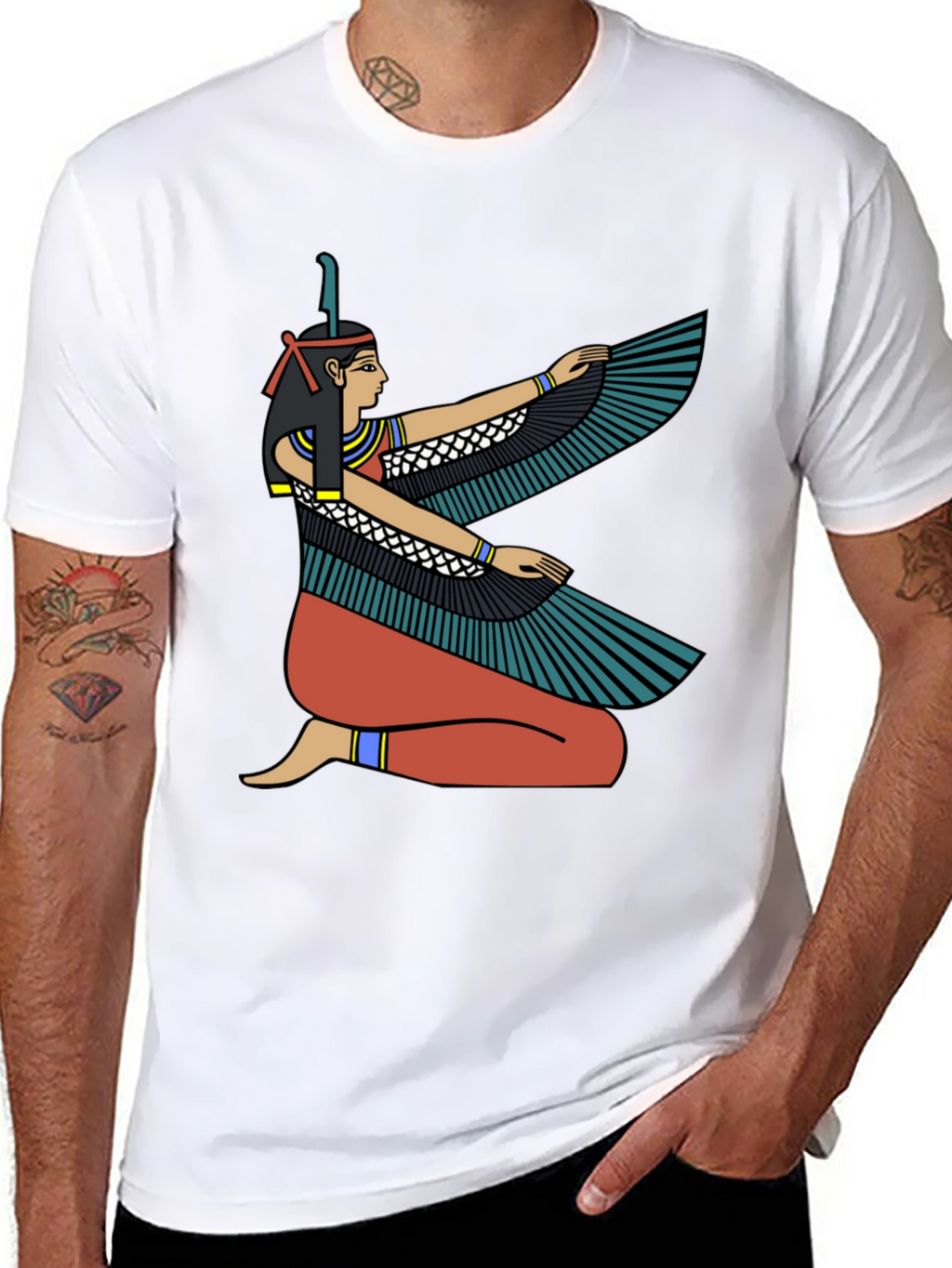 Egyptian Goddess Winged Isis Graphic T-Shirt