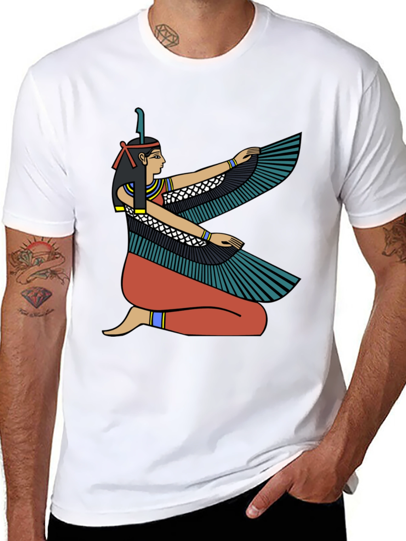 Egyptian Goddess Winged Isis Graphic T-Shirt
