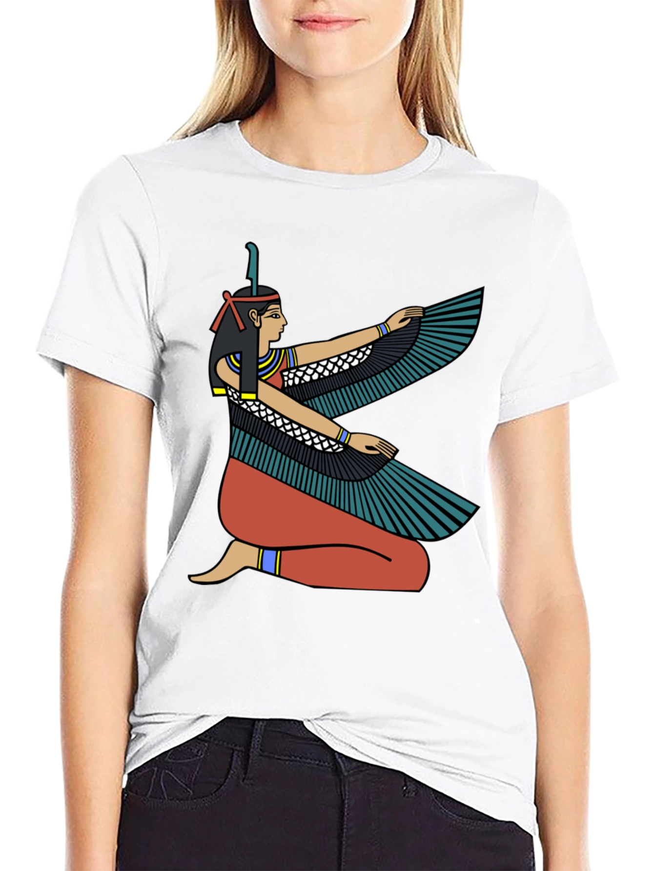 Egyptian Goddess Winged Isis Graphic T-Shirt