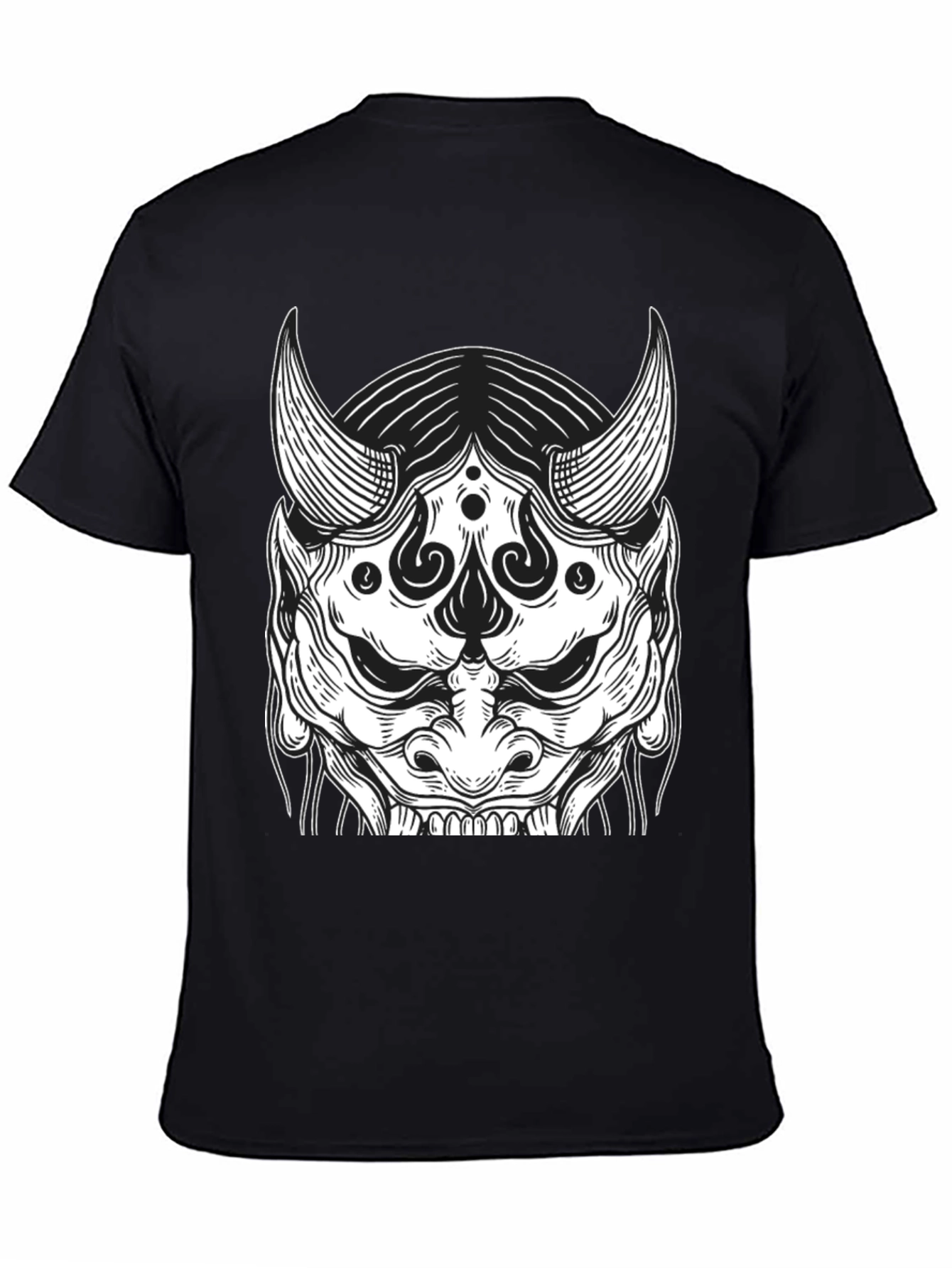 Black Oni Mask Graphic Tee