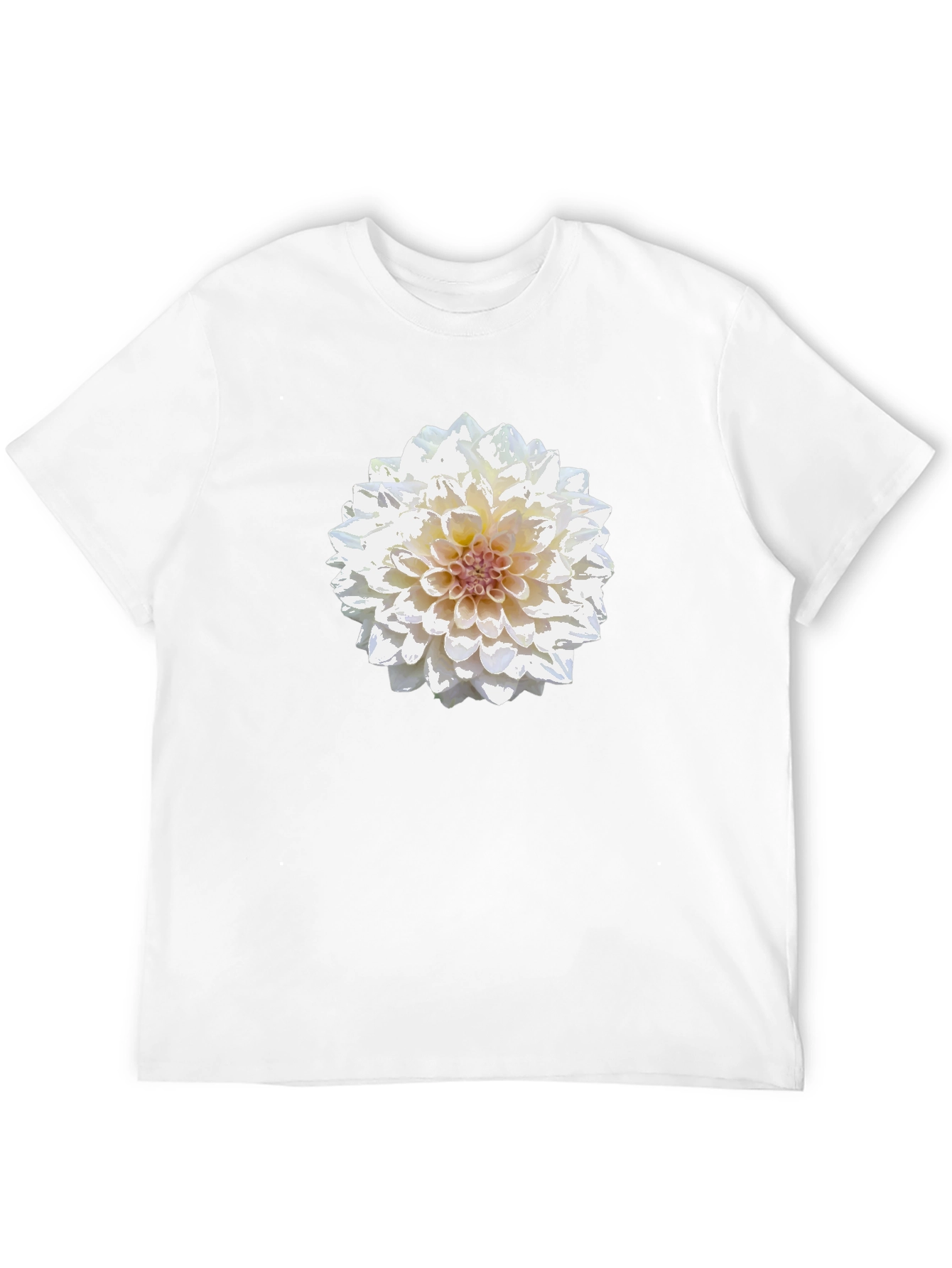 Floral Print Tee - Elegant Blossom Design