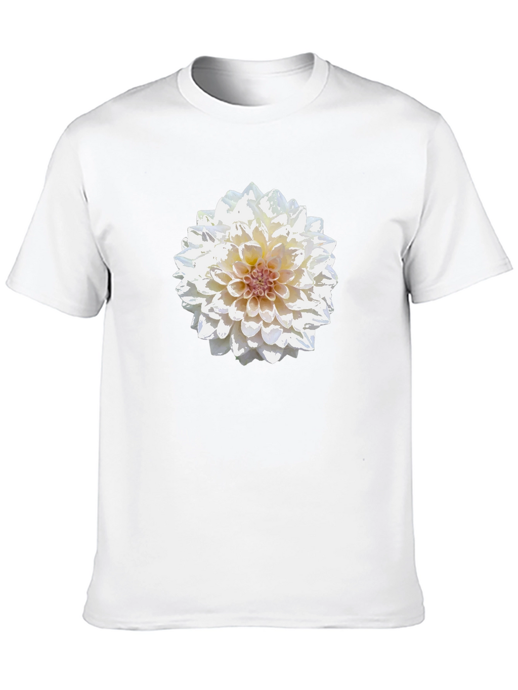 Floral Print Tee - Elegant Blossom Design