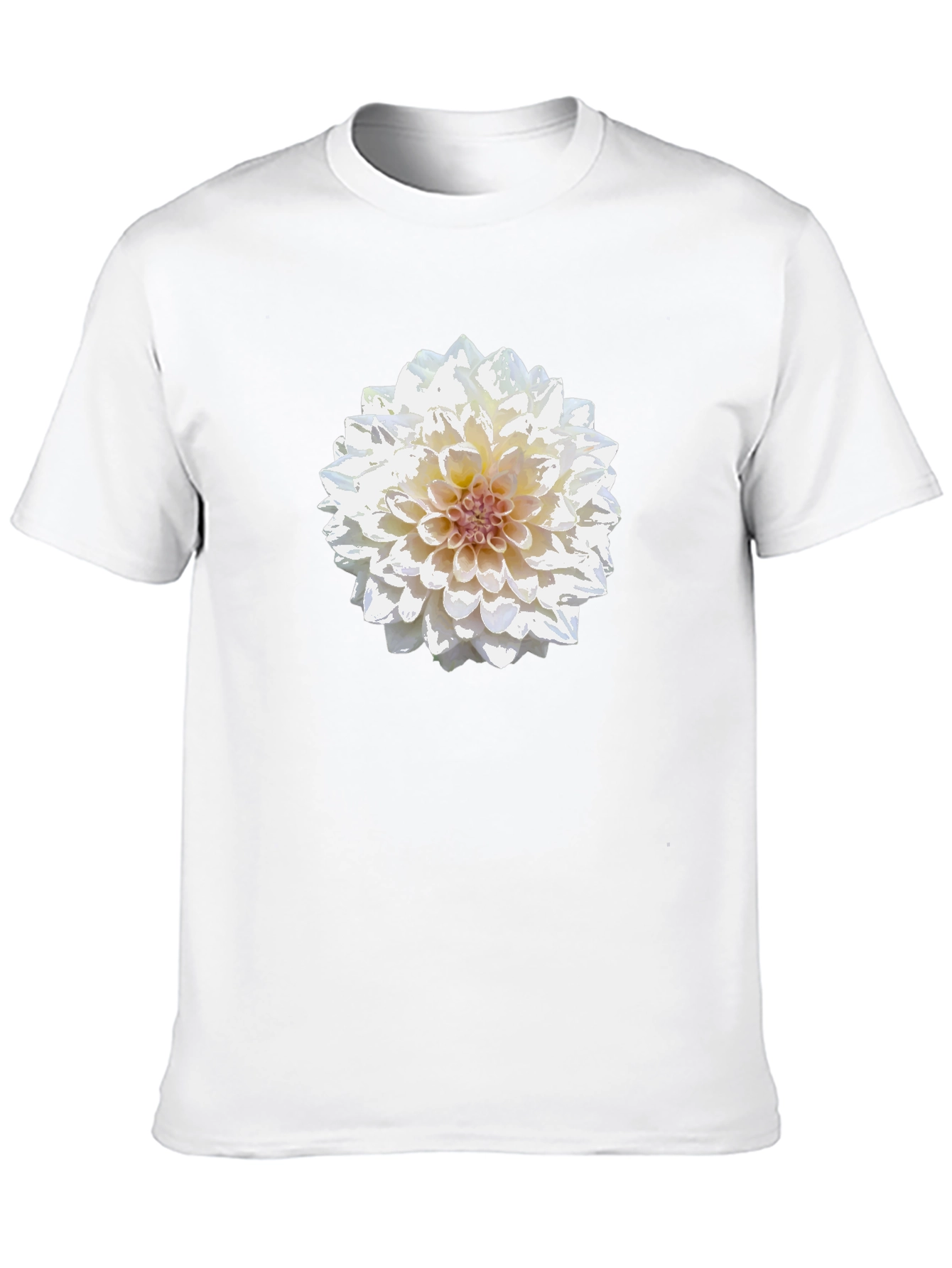 Floral Print Tee - Elegant Blossom Design