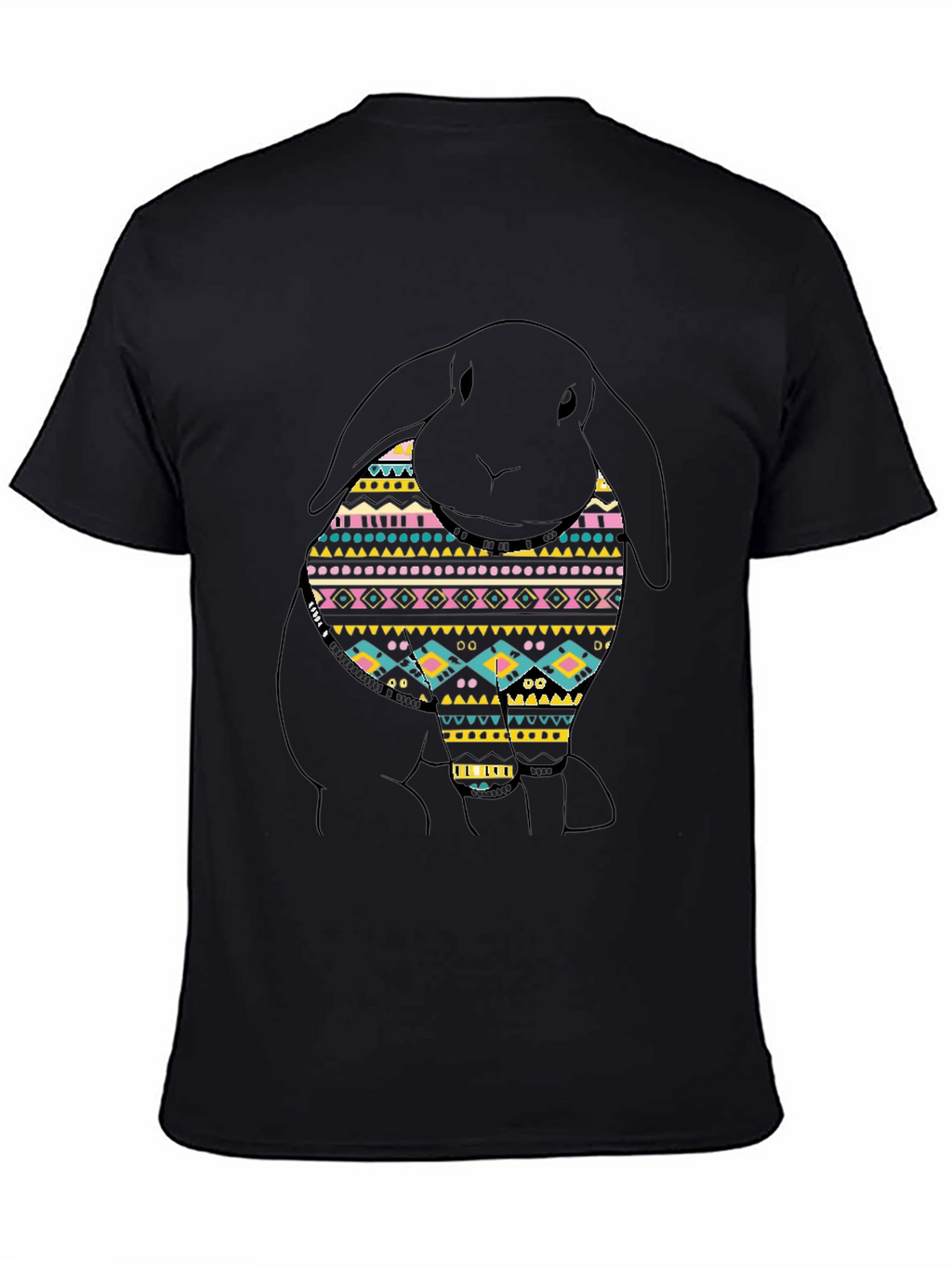 Rabbit Aztec Pattern T-Shirt