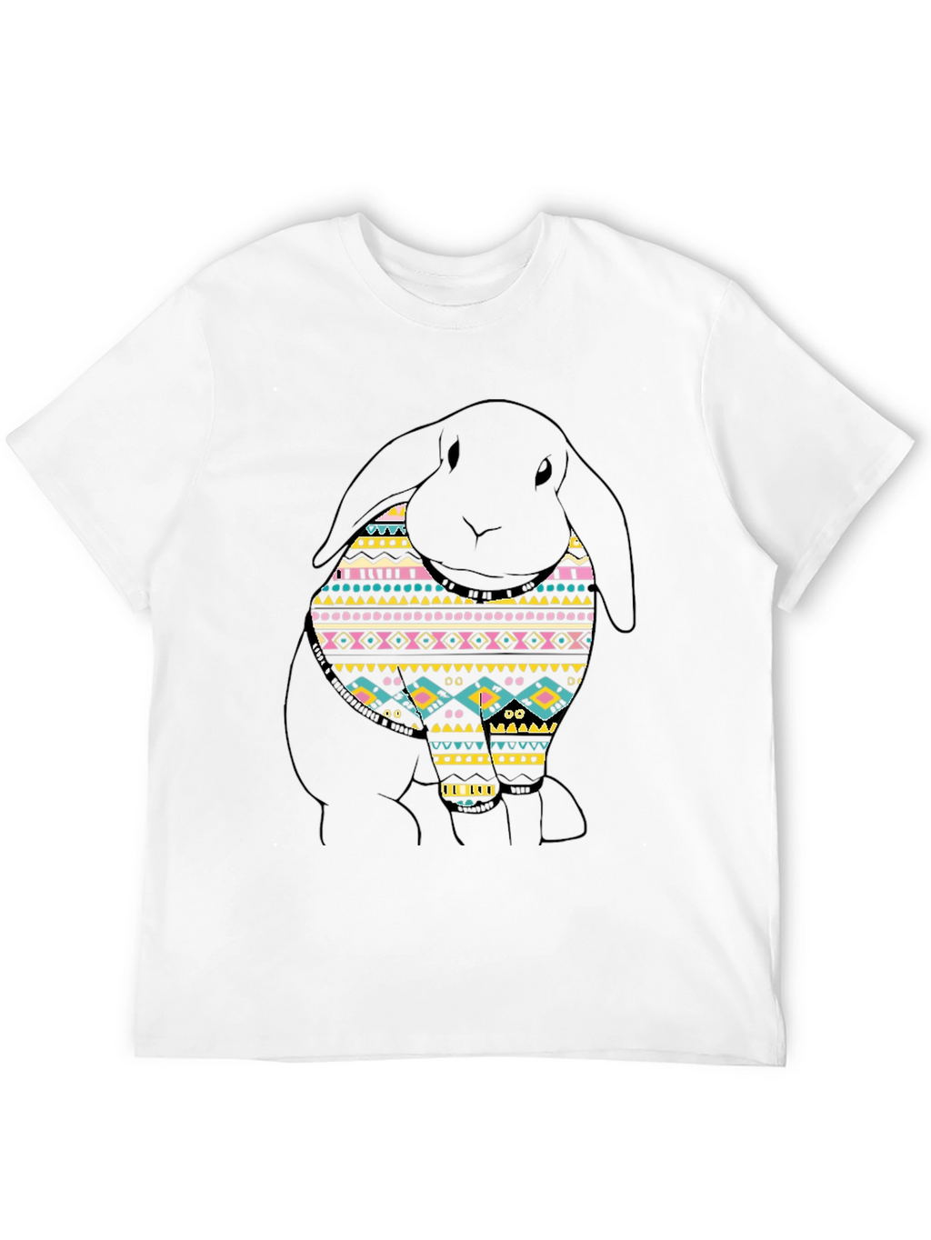 Rabbit Aztec Pattern T-Shirt