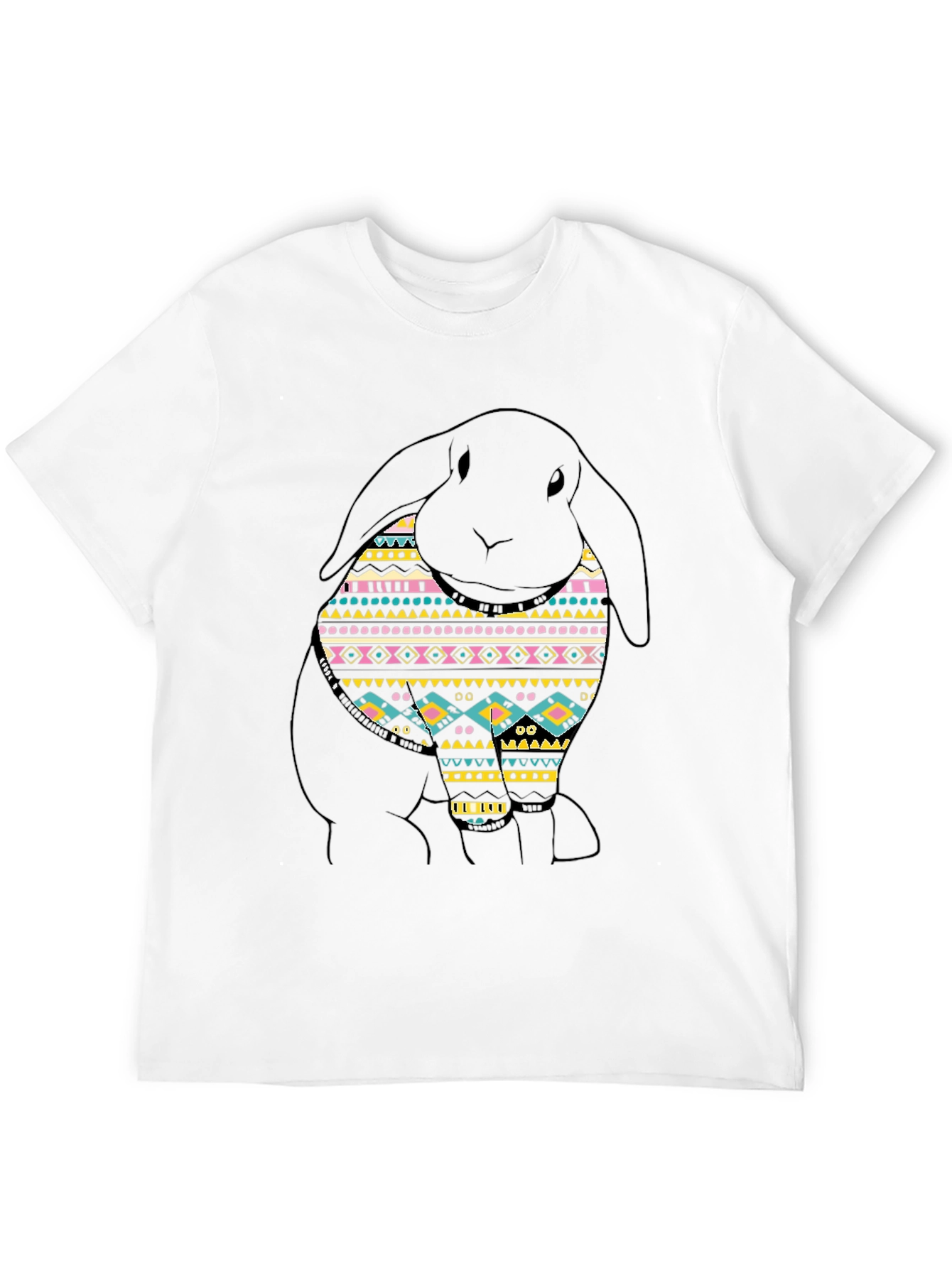 Rabbit Aztec Pattern T-Shirt