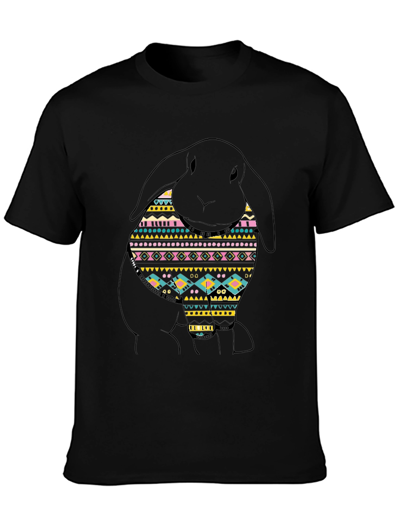 Rabbit Aztec Pattern T-Shirt