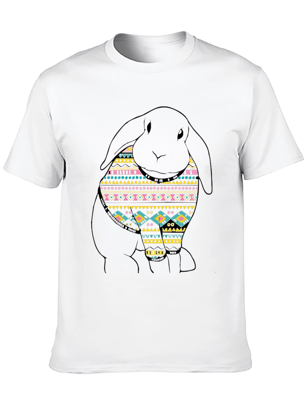 Rabbit Aztec Pattern T-Shirt