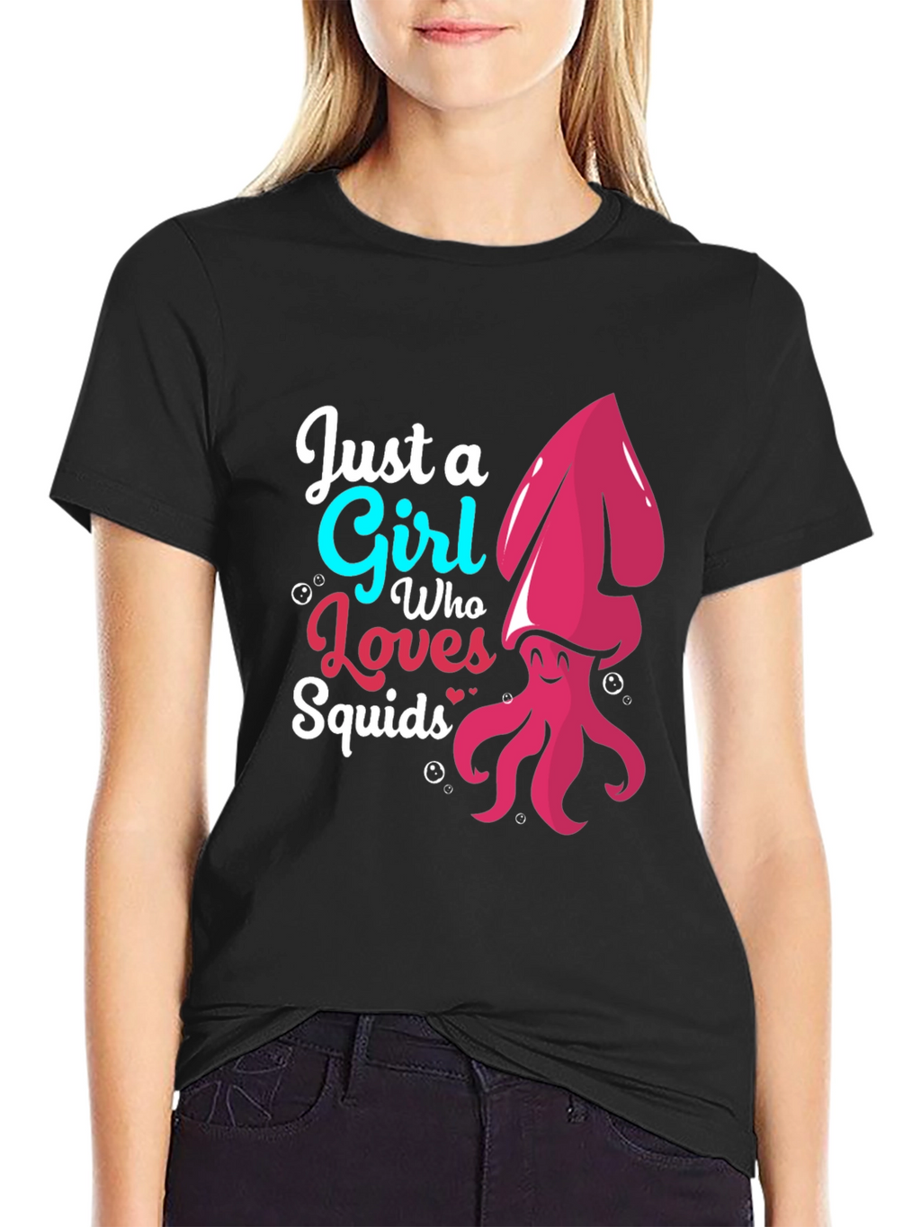 Just A Girl Who Loves Squids Graphic T-Shirt