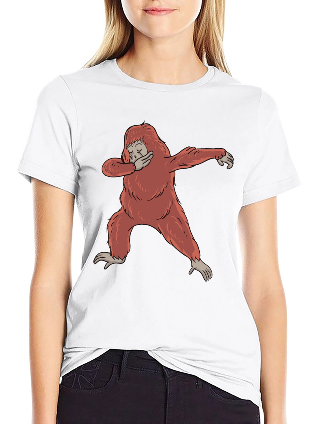 Dabbing Orangutan Graphic Tee