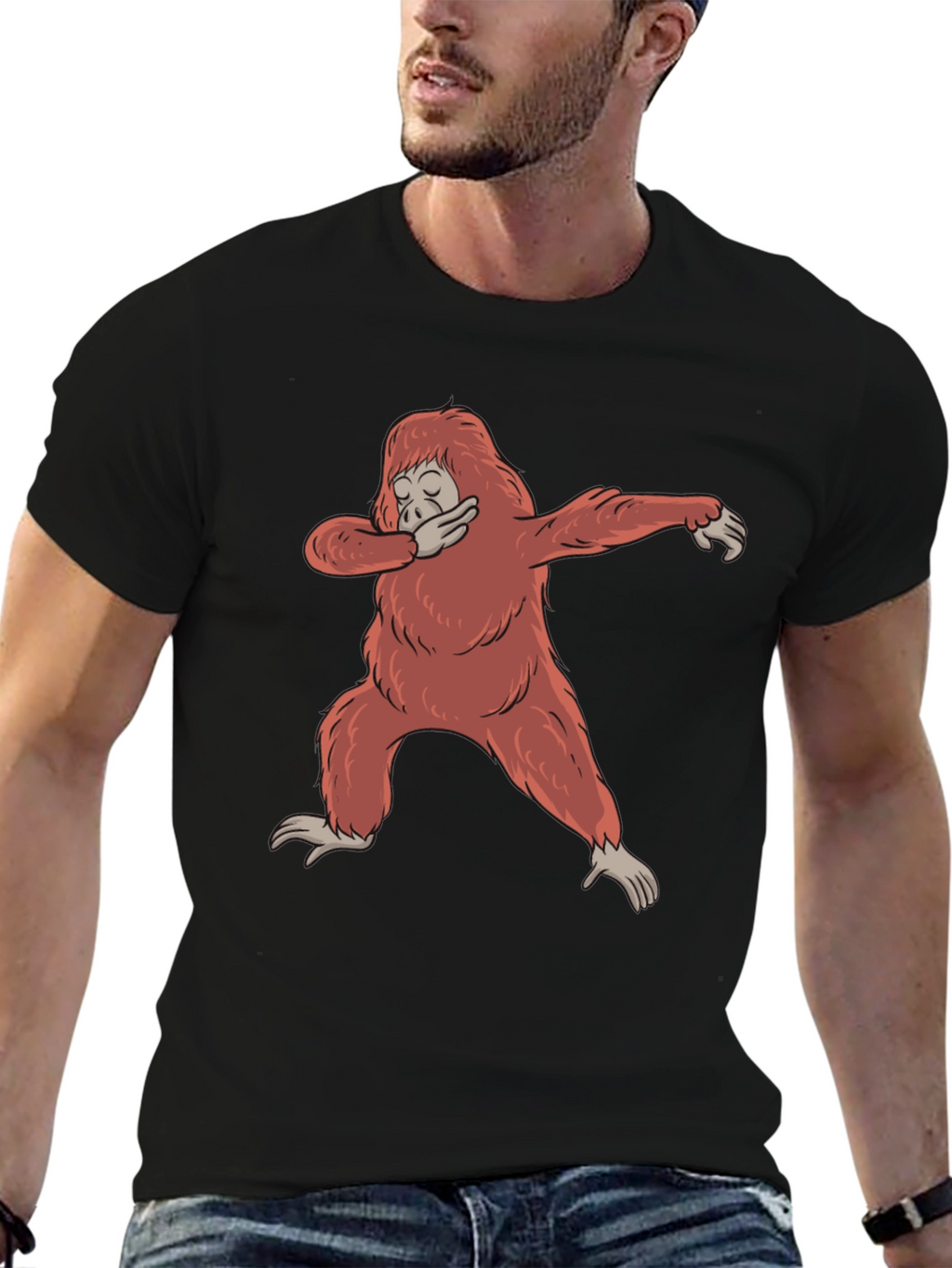 Dabbing Orangutan Graphic Tee