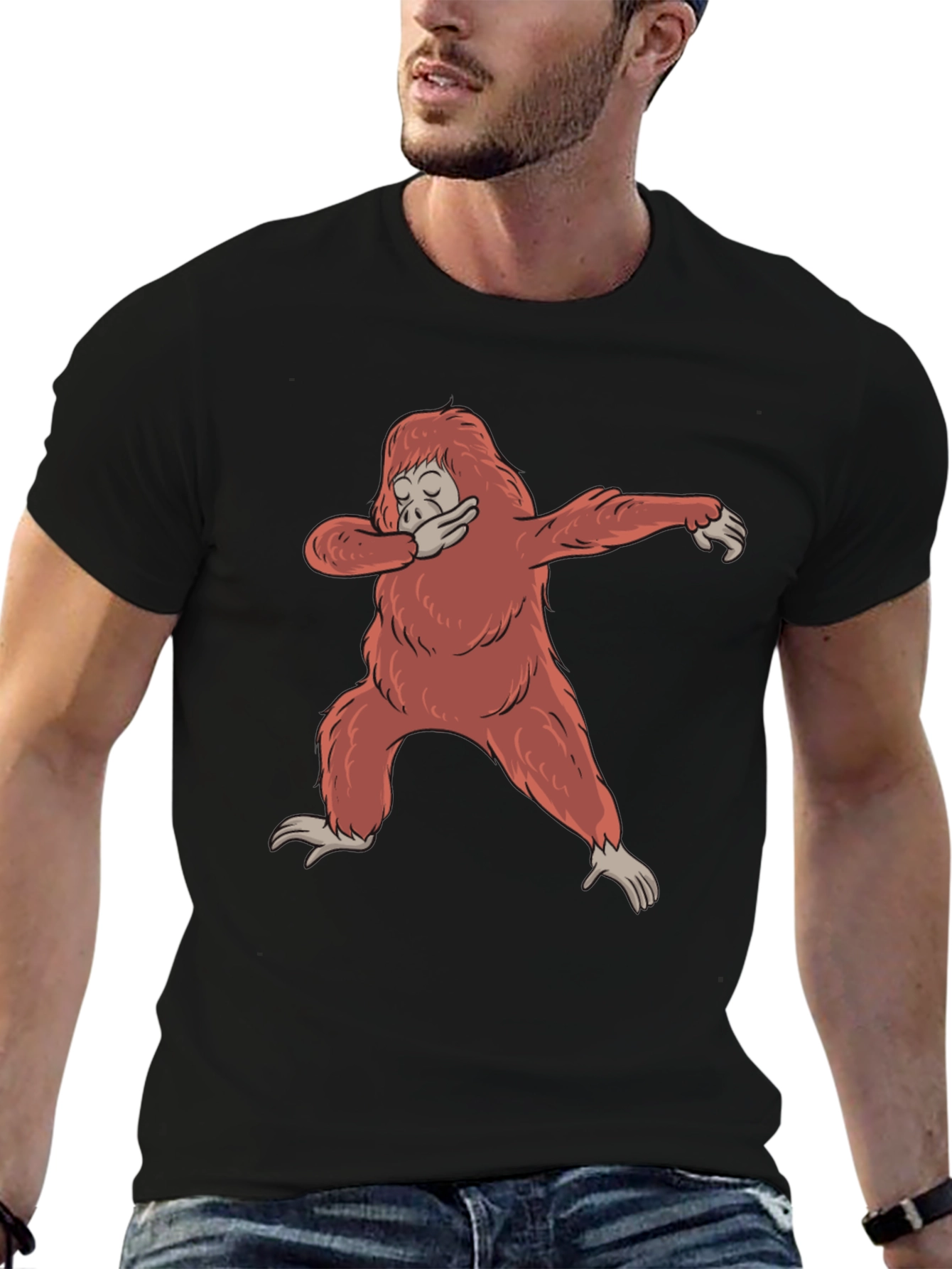 Dabbing Orangutan Graphic Tee