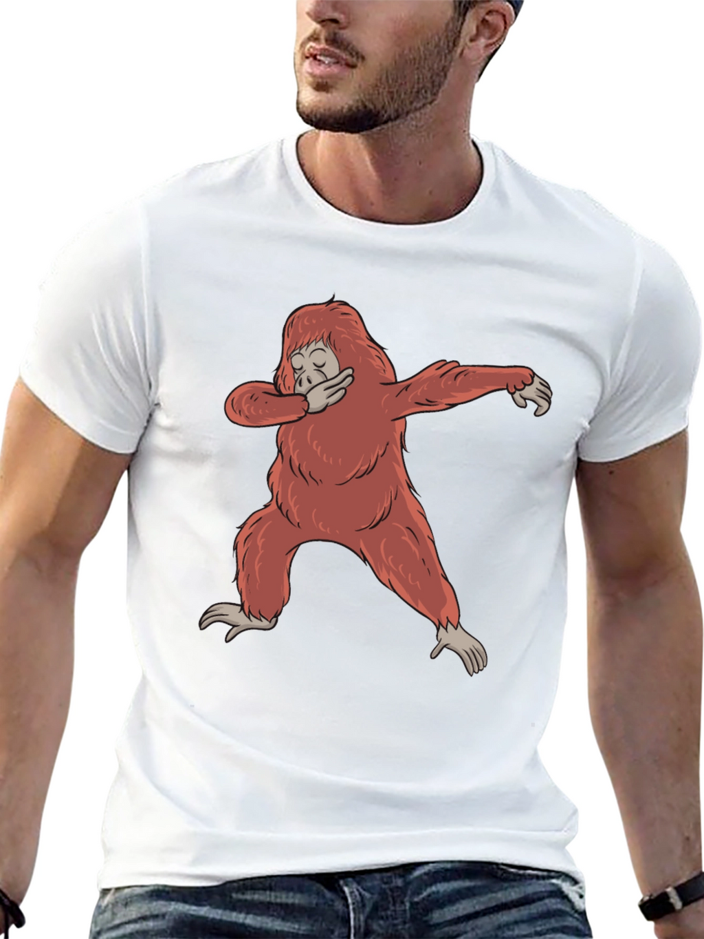 Dabbing Orangutan Graphic Tee