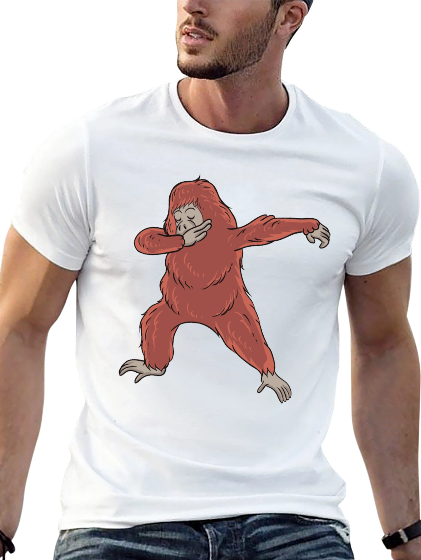 Dabbing Orangutan Graphic Tee
