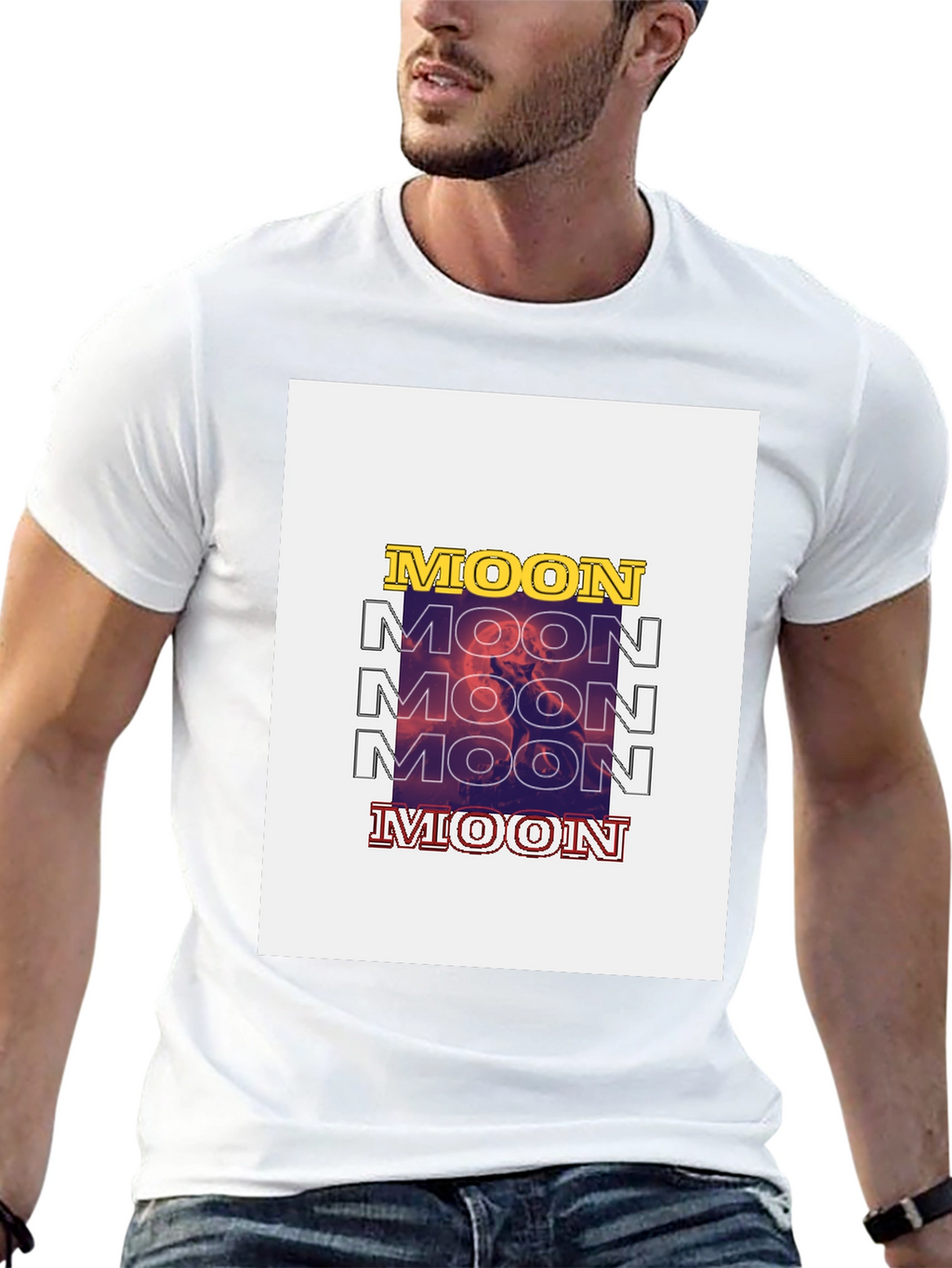Moon Graphic T-Shirt - Trendy Streetwear