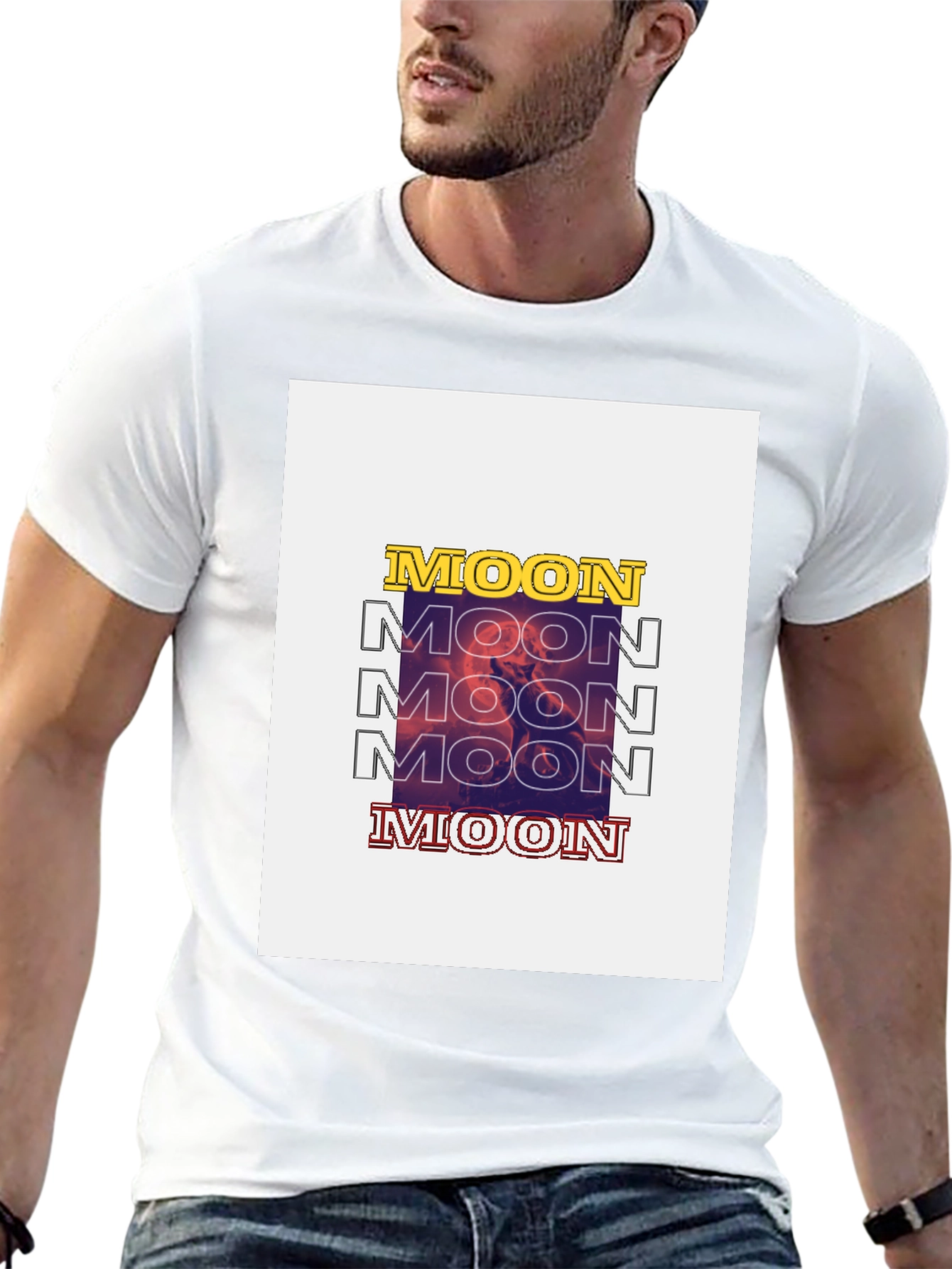 Moon Graphic T-Shirt - Trendy Streetwear