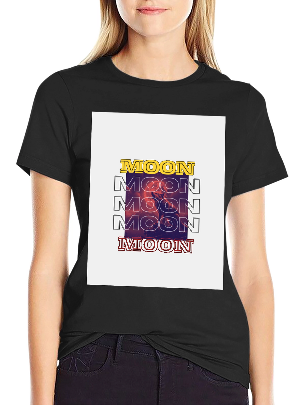 Moon Graphic T-Shirt - Trendy Streetwear