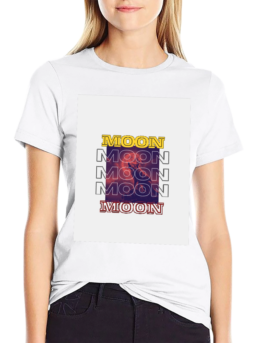 Moon Graphic T-Shirt - Trendy Streetwear