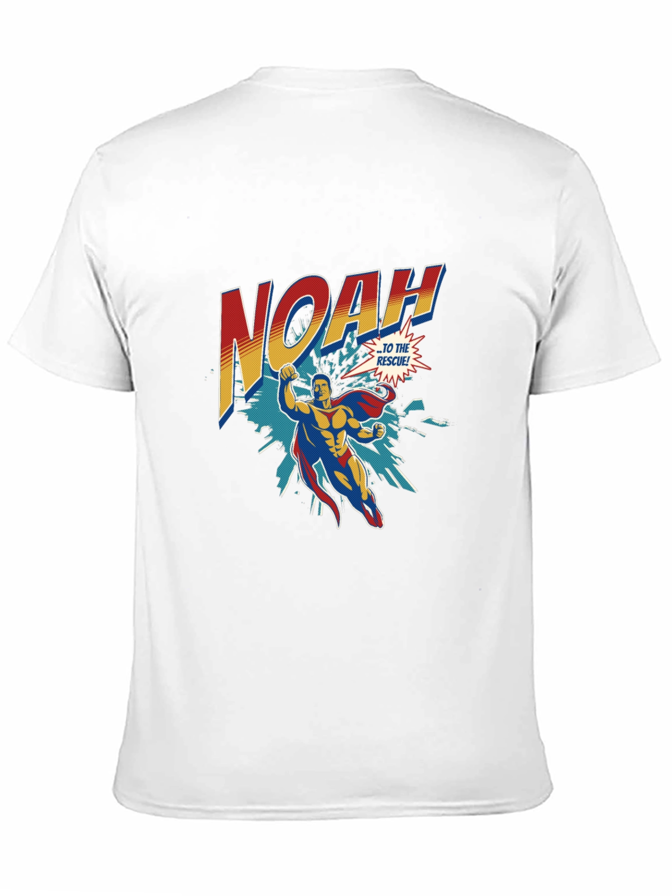 Noah Superhero T-Shirt - Personalized Comic Style Tee